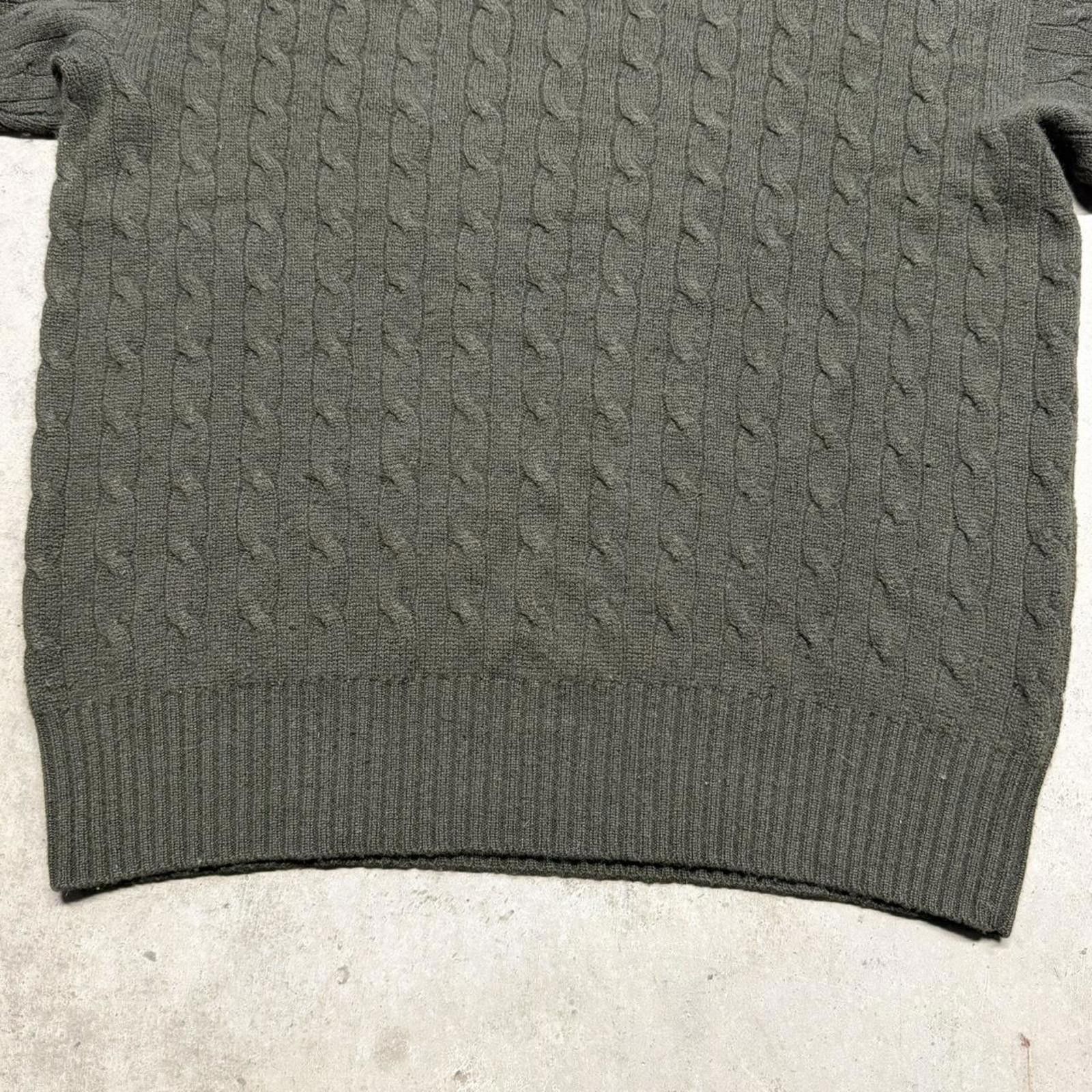 Polo Ralph Lauren Vintage 80s Polo Ralph Lauren Cashmere Cable Knit Sweater Size US XL / EU 56 / 4 - 6 Thumbnail