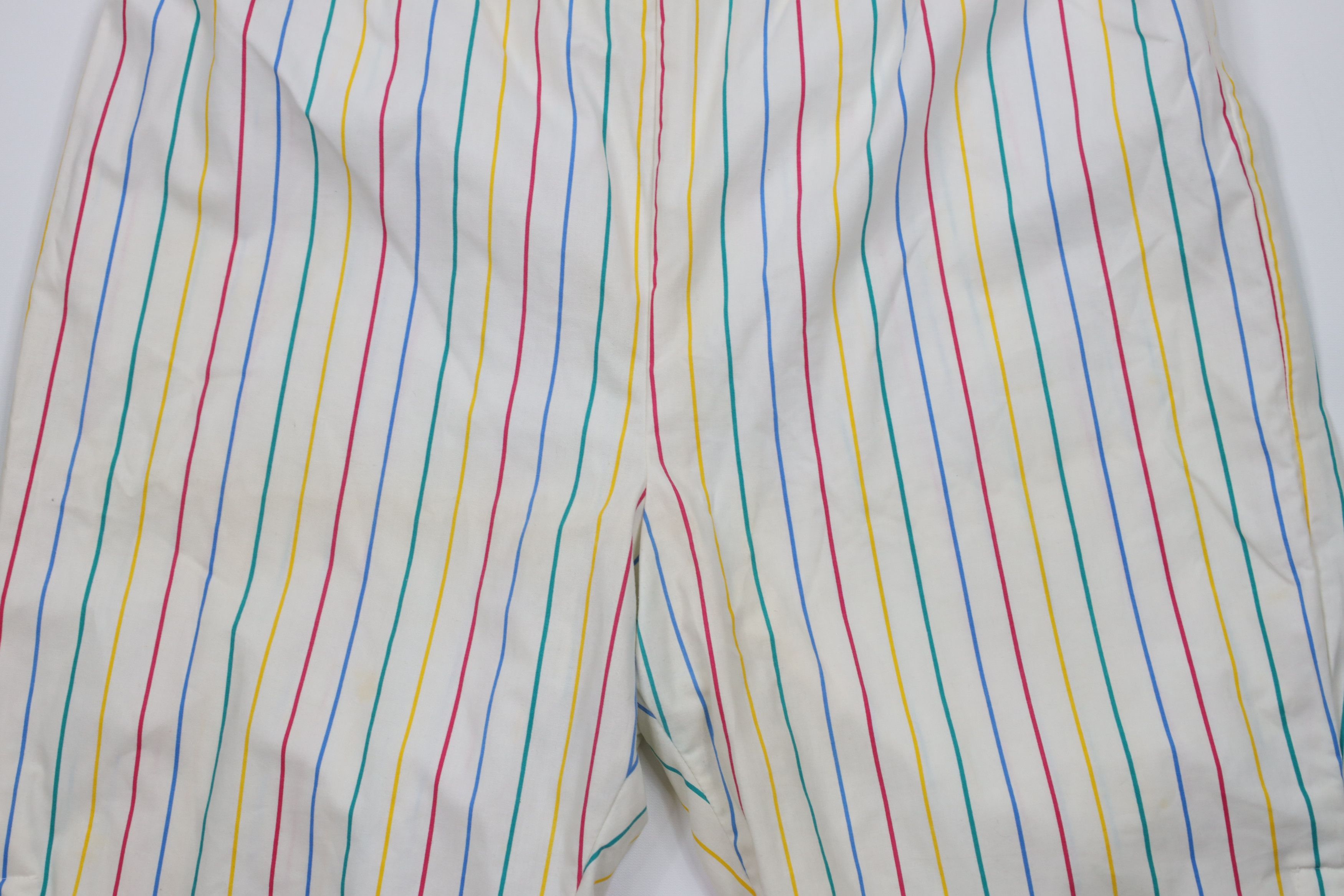 Vintage Vintage 90s Streetwear Striped Sleep Pajamas Shorts USA Size US 44 / EU 60 - 3 Thumbnail