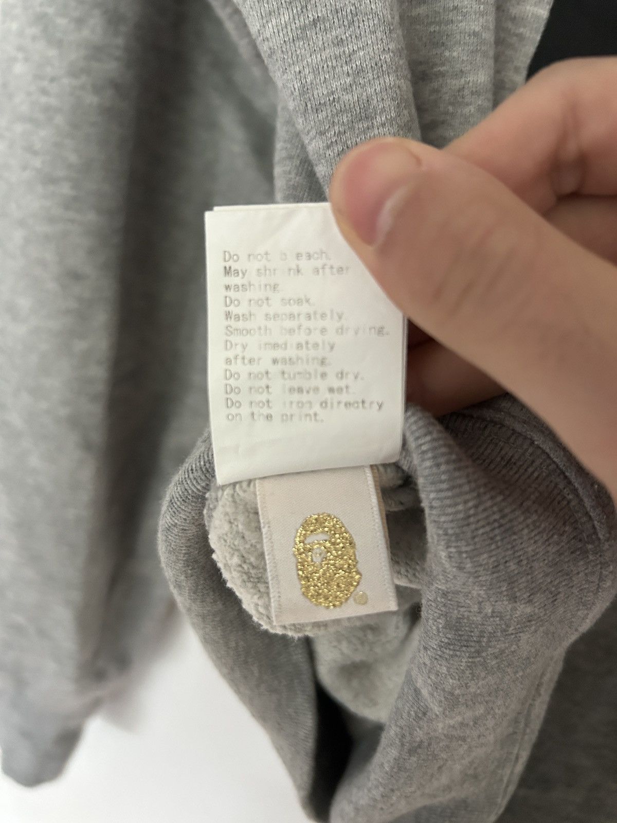 Bape A Bathing Ape BAPE grey zipper Size US L / EU 52-54 / 3 - 7 Thumbnail