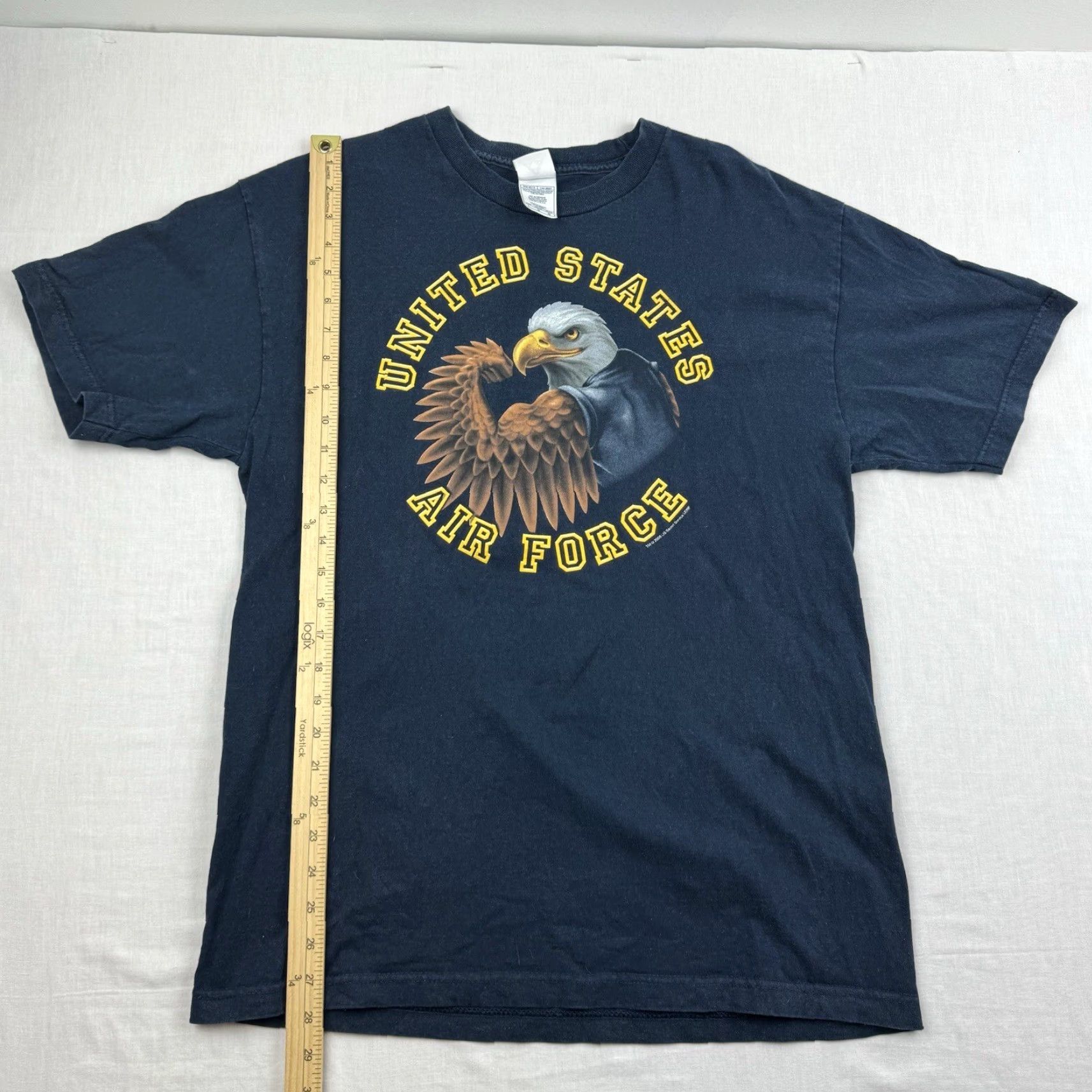 Vintage VINTAGE United States Air Force Shirt Adult Large Blue Grunge Y2K Eagle American Shirt Mens T-Shirt Grunge Military 90s Size US L / EU 52-54 / 3 - 6 Thumbnail