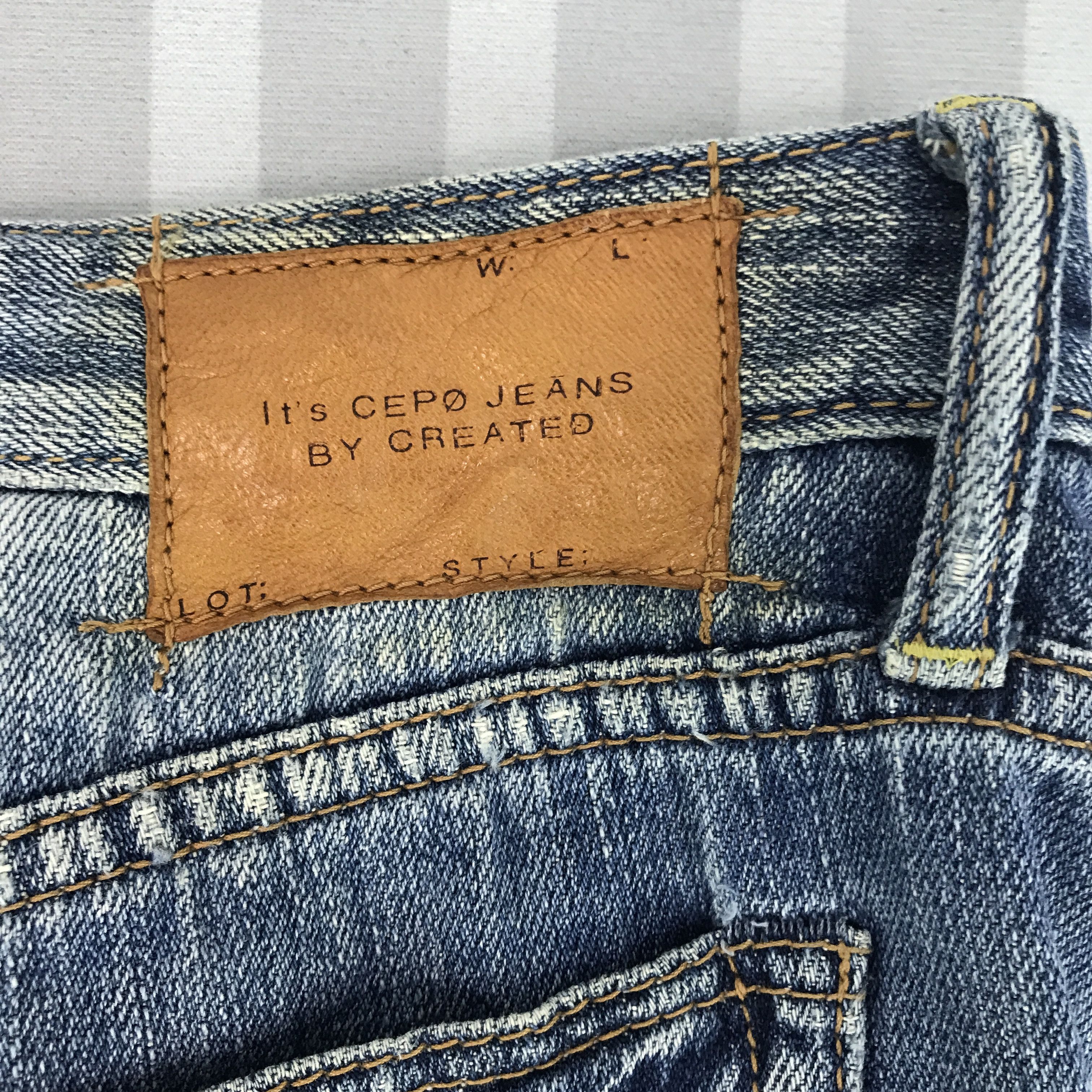 Japanese Brand × Vintage Vintage It's Cepo Distressed style design Jeans denim pants Size US 29 - 8 Thumbnail