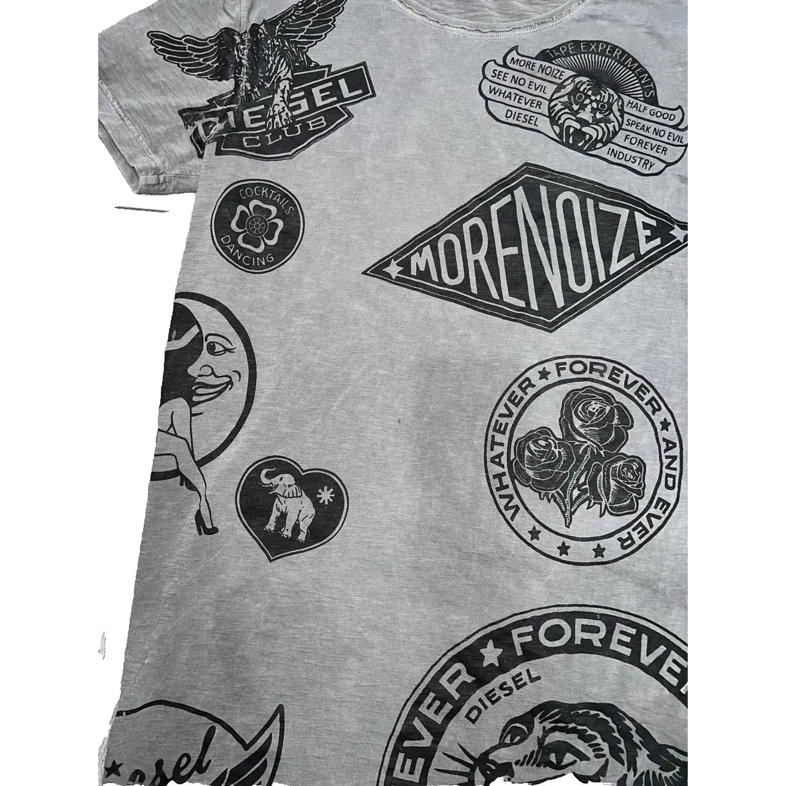 Diesel Diesel Graffiti mens t-shirt short sleeve black L A003165 Size US XXS / EU 40 - 4 Thumbnail
