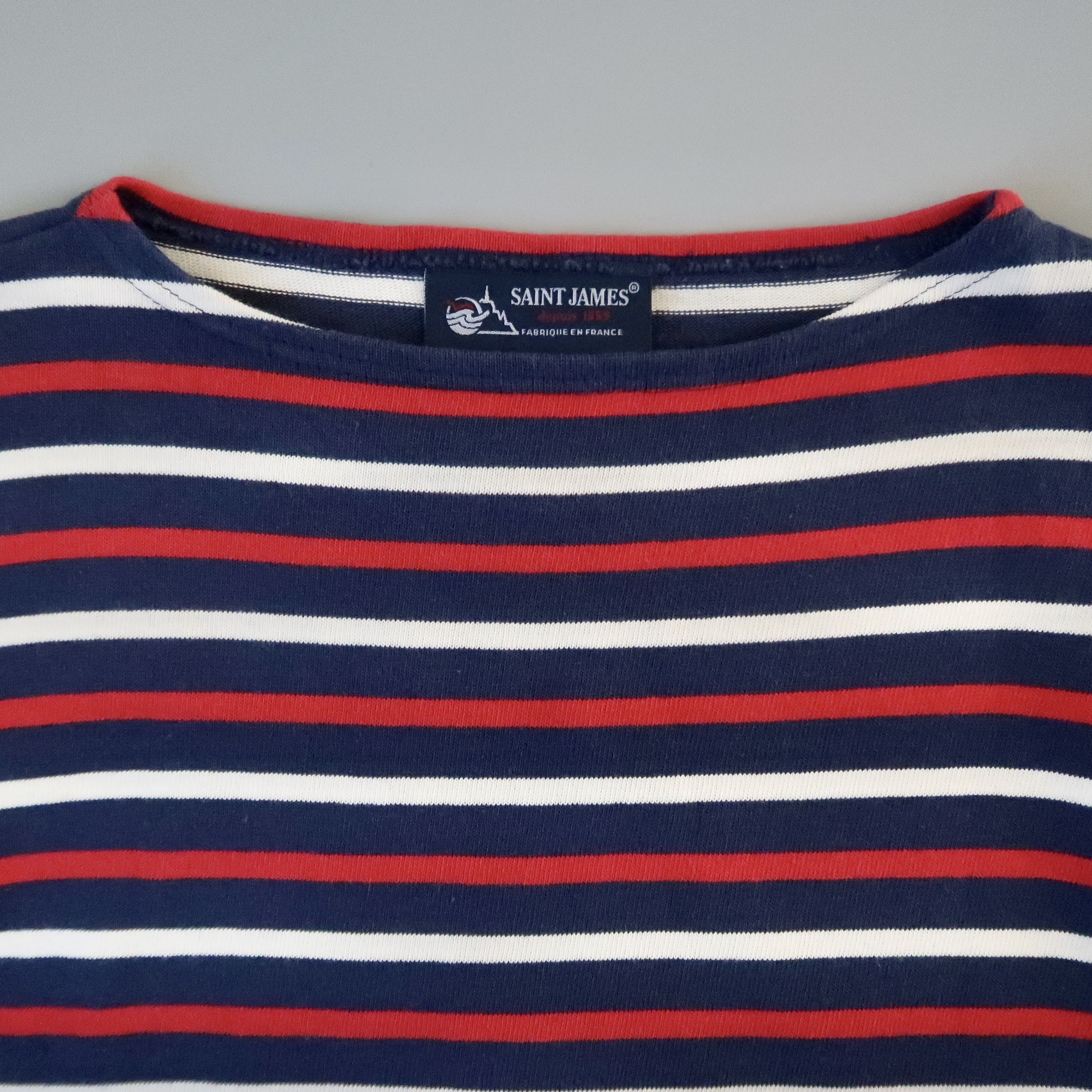 Saint James SAINT JAMES heavyweight cotton striped breton shirt, 3.5 Size US S / EU 44-46 / 1 - 7 Thumbnail