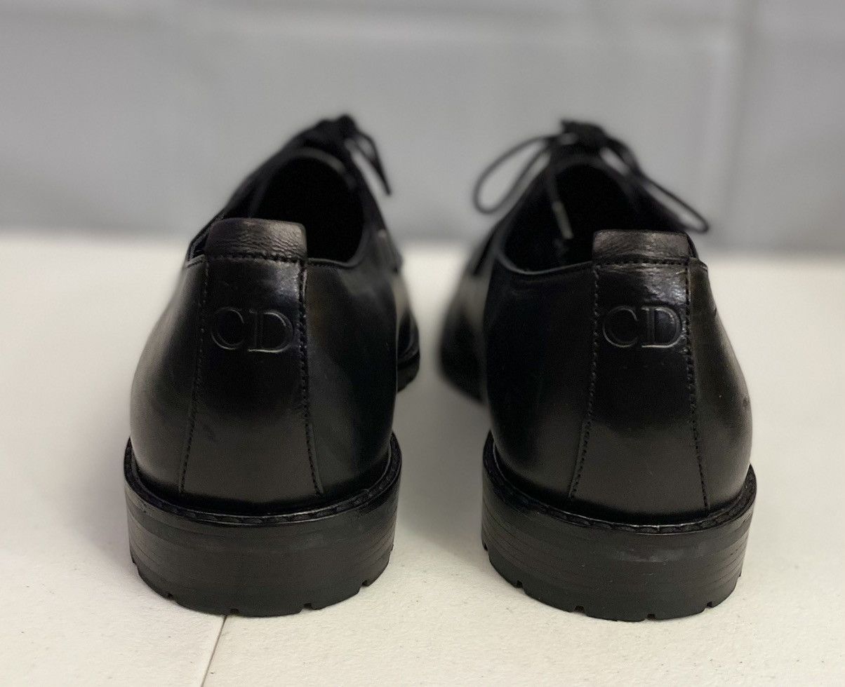 Dior Dior 🇮🇹 Black Derby Calfskin Commando Lug Sole 10 43 New Size US 10 / EU 43 - 11 Thumbnail