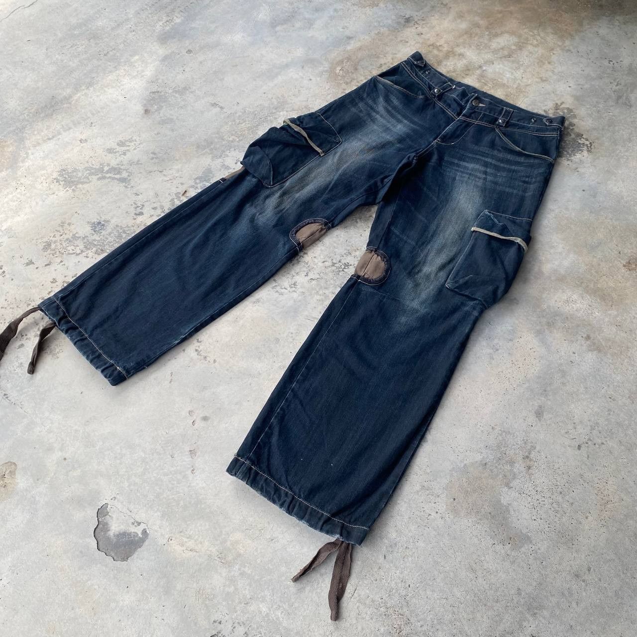 PPFM Rare Archival PPFM "Yellow Riot" Paratrooper Cargo Denim Size US 35 - 4 Thumbnail