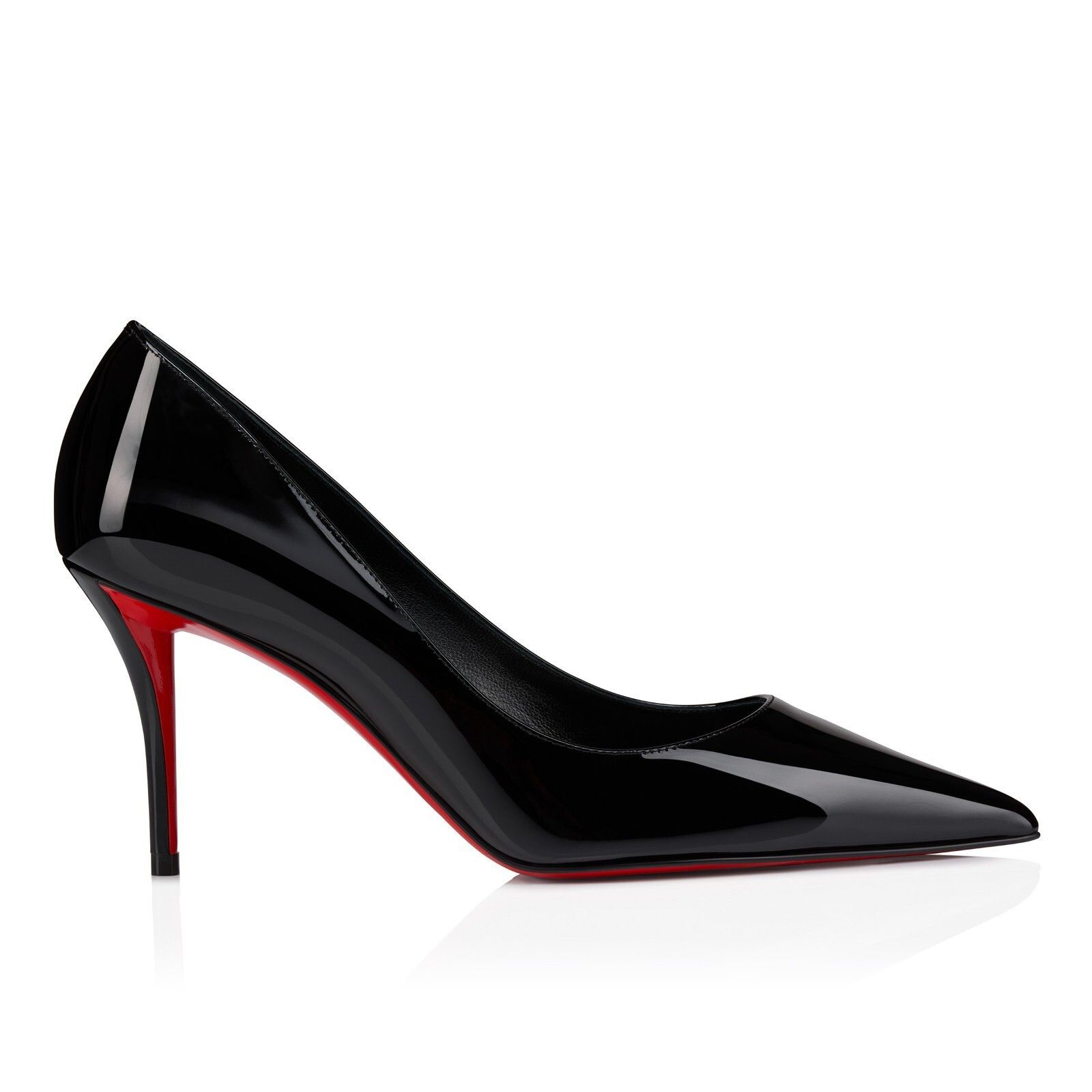 CHRISTIAN LOUBOUTIN Miss Z Black Patent Leather 80mm Pumps N