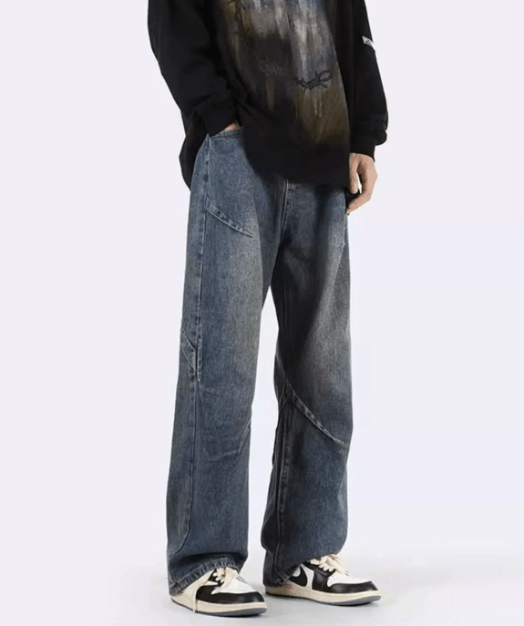 Japanese Brand Japanese high street patchwork jeans wide leg loose y2k Size US 32 / EU 48 - 5 Thumbnail