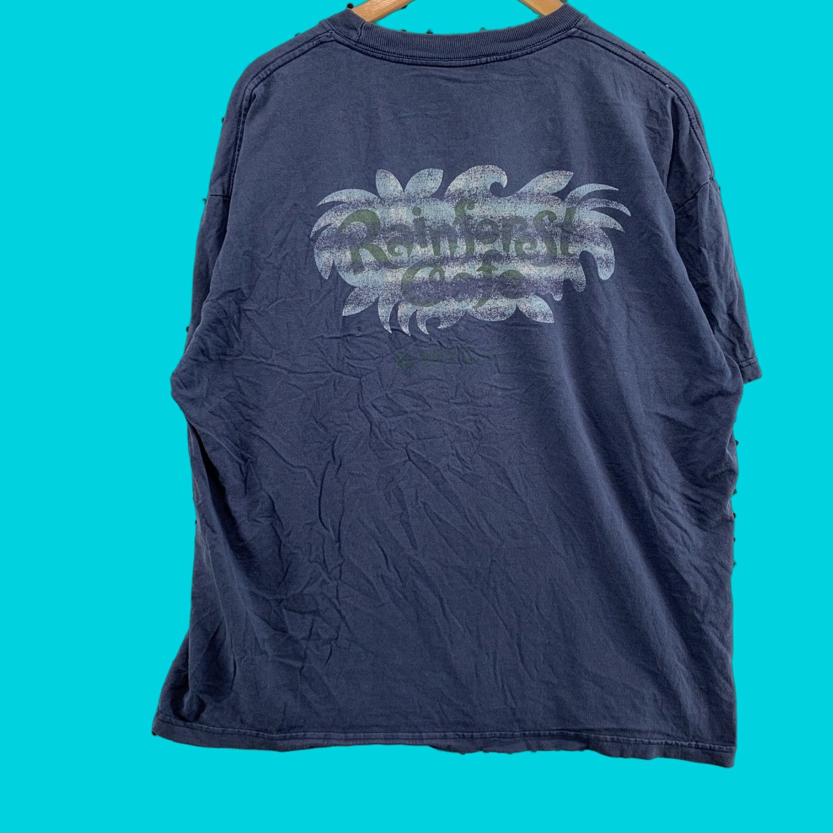 Vintage VINTAGE Rainforest Cafe Shirt Long Sleeve Mens XL Blue 25x28 Restaurant TEE Mens XL Shirt Size US XL / EU 56 / 4 - 1 Thumbnail
