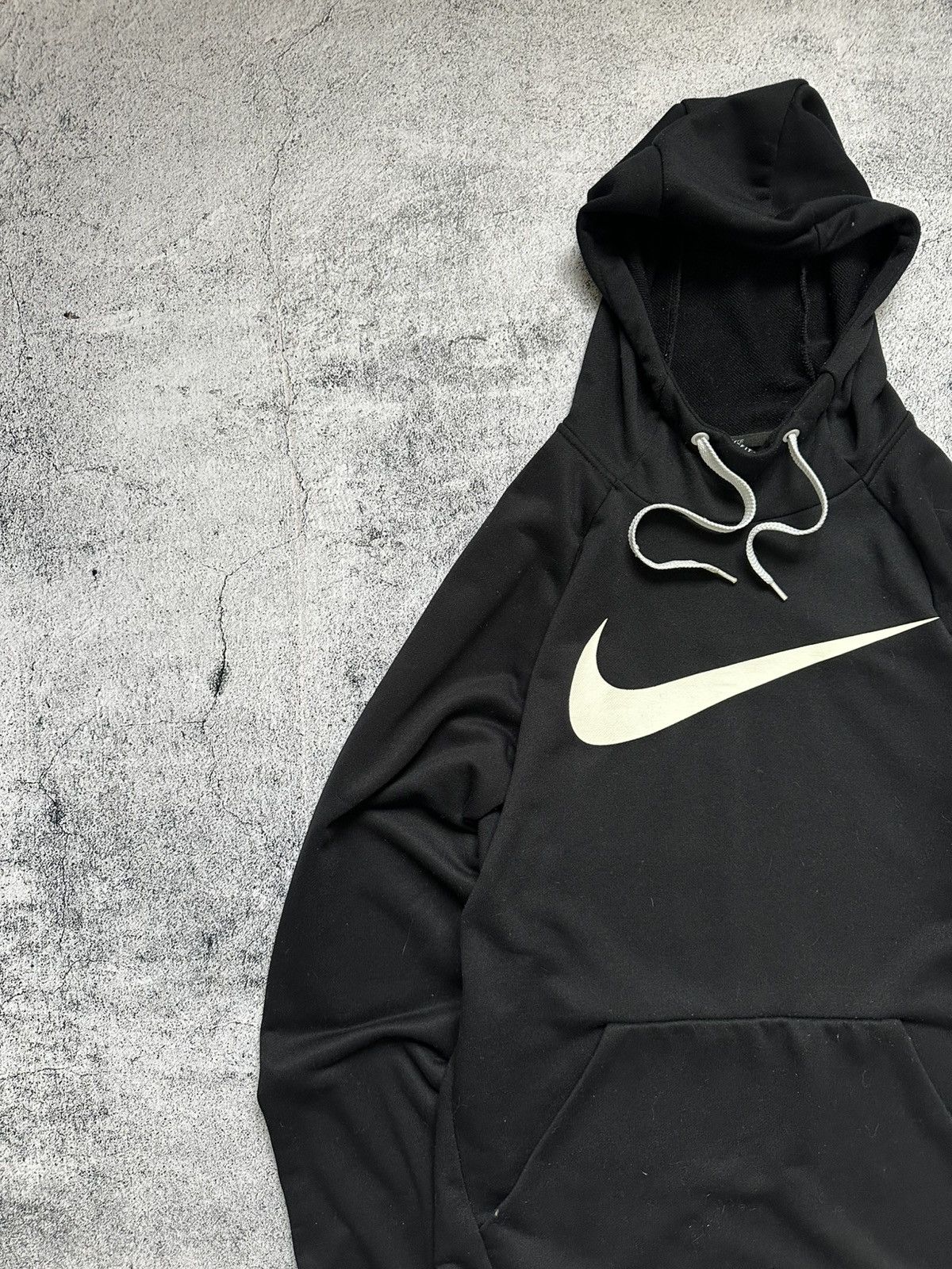 Nike Vintage Nike Big Swoosh Logo Hoodie Dry Fit Size US M / EU 48-50 / 2 - 2 Thumbnail