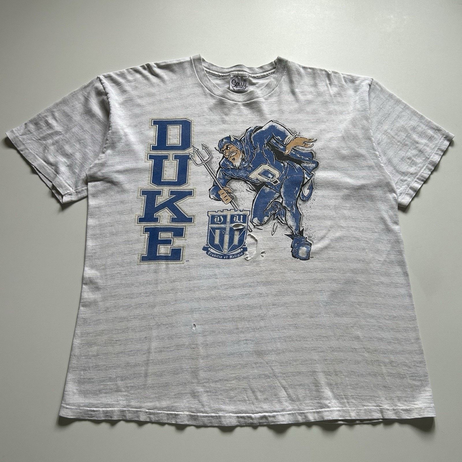 NCAA Vintage Duke University Blue Devils T-Shirt XXL 90s NCAA Size US XXL / EU 58 / 5 - 1 Thumbnail