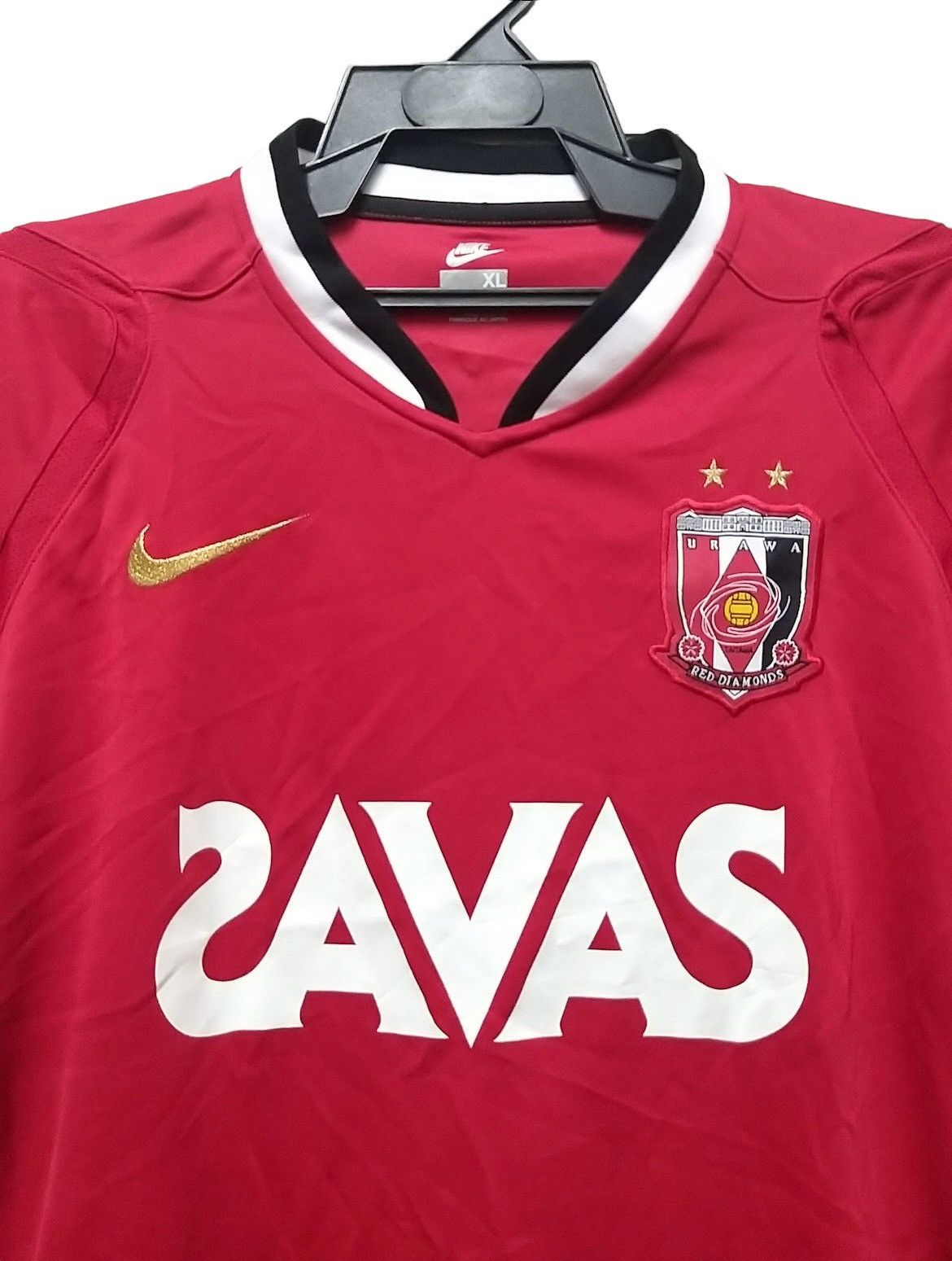 Nike VINTAGE URAWA RED DIAMONDS 2007 MITSUBISHI NIKE HOME JERSEY Size US XL / EU 56 / 4 - 3 Thumbnail
