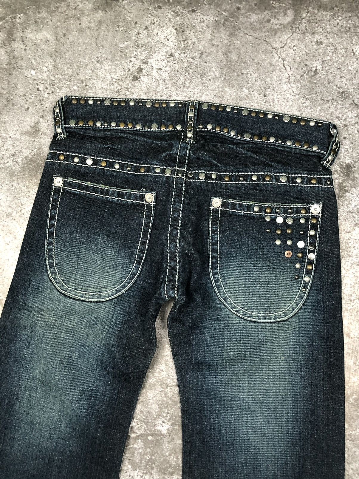 Japanese Brand BEATRICE Button Spike Jeans OiOiOi Size US 29 - 6 Thumbnail