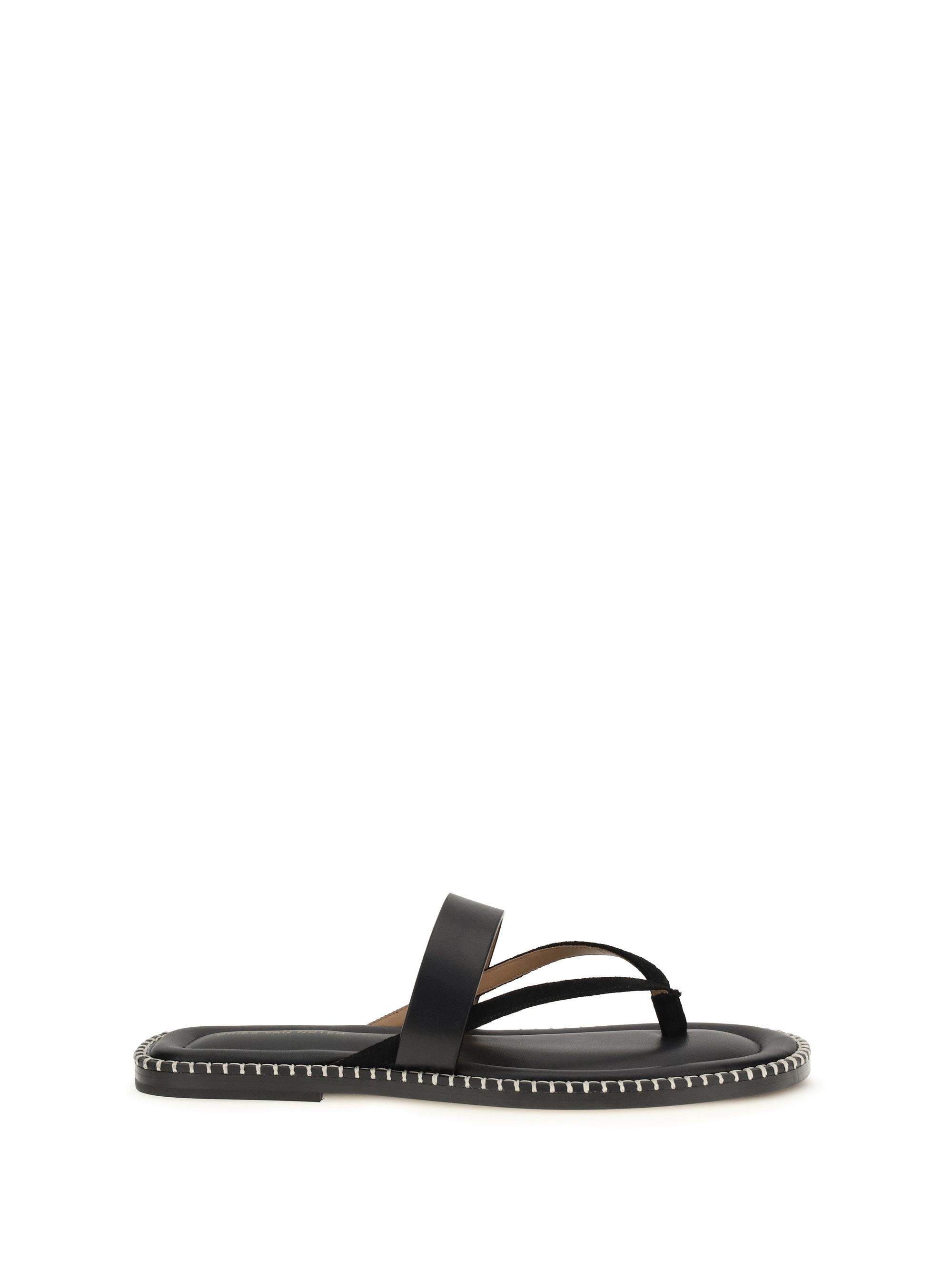 Dries Van Noten Slip-on leather Sandals with sequins Size US 7 / EU 40 - 1 Thumbnail