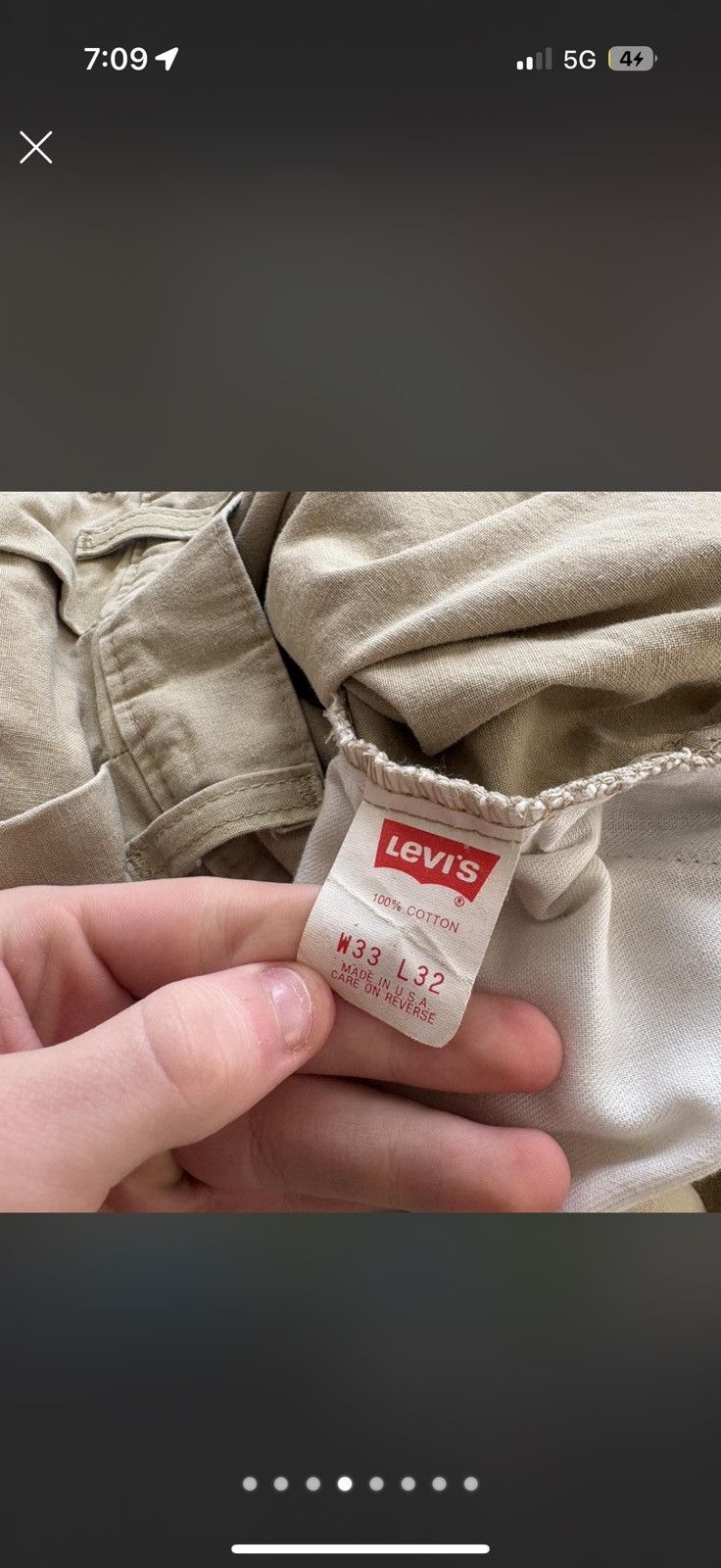 Levi's Vintage Clothing Levis Silvertab khaki style Size US 33 - 7 Thumbnail