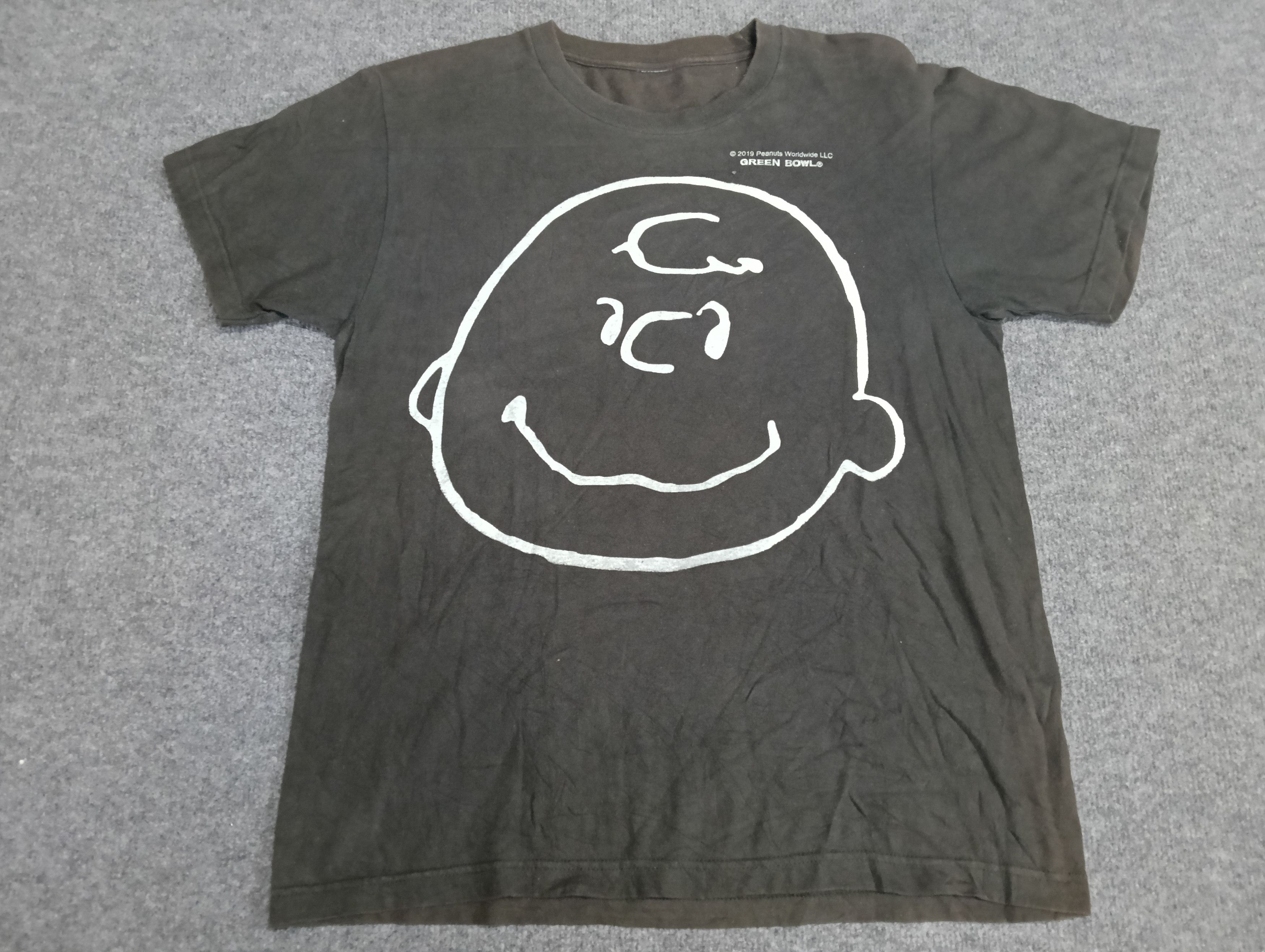 Cartoon Network × Peanuts × Vintage Peanuts green bowl faded black tshirt. Size US M / EU 48-50 / 2 - 1 Thumbnail
