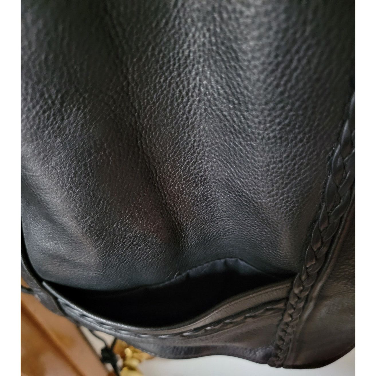 Other Skin-Tan Genuine Leather Men's Biker Vest Snap Closure Size US M / EU 48-50 / 2 - 9 Thumbnail