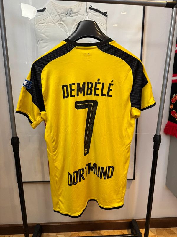 Puma × Vintage Puma BVB Borussia Dortmund Dembele #7 Home Jersey M Size US M / EU 48-50 / 2 - 1 Thumbnail