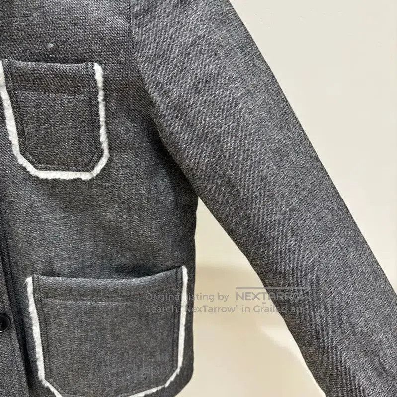 Dior Dior Gray Cotton Mid-Length Coat for Women . Size S / US 4 / IT 40 - 3 Thumbnail