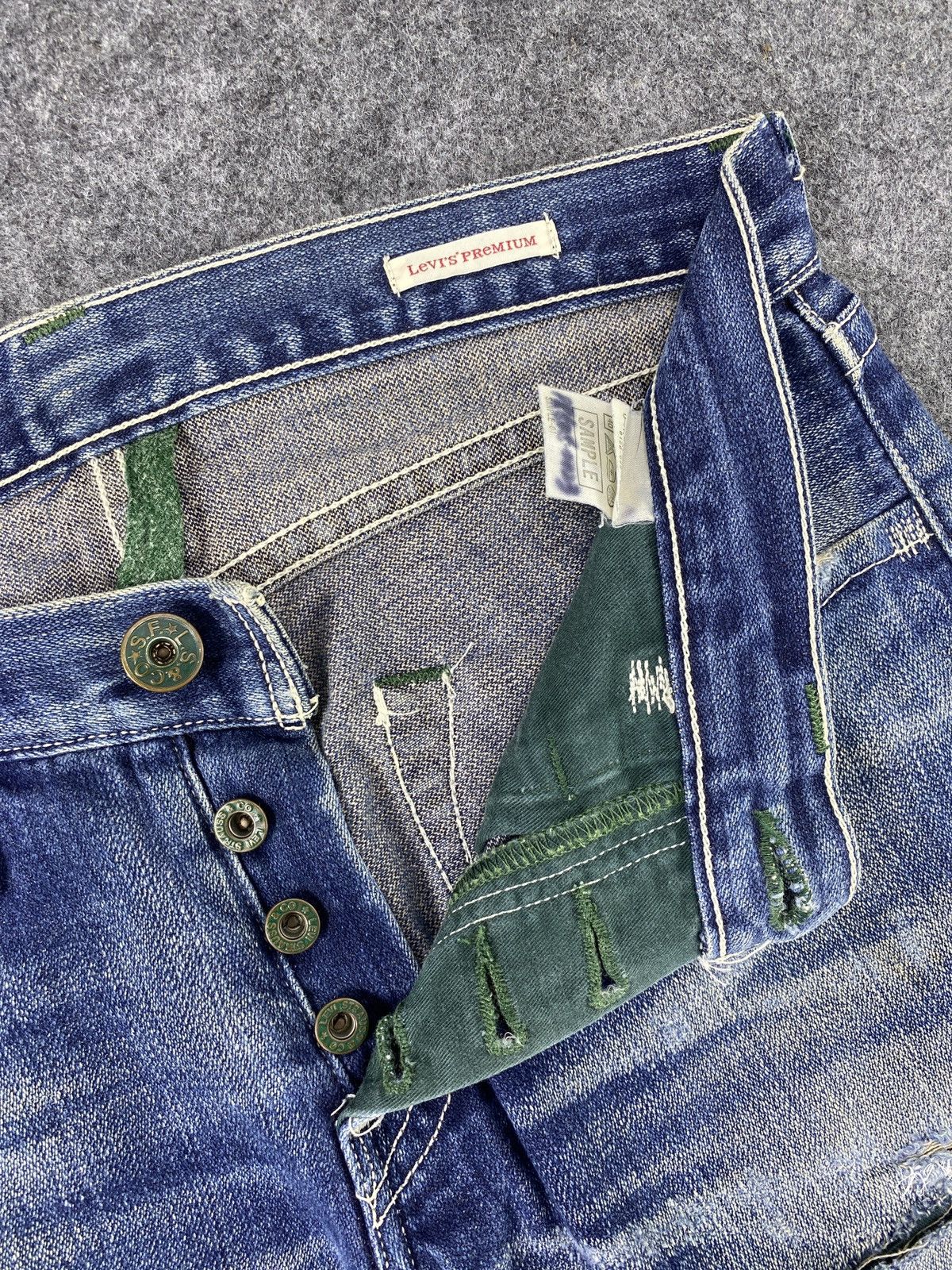 Jean × Levi's × Vintage Vintage Levis Lot 505 Distressed Blue Wash Jeans - J968 Size US 32 / EU 48 - 5 Thumbnail