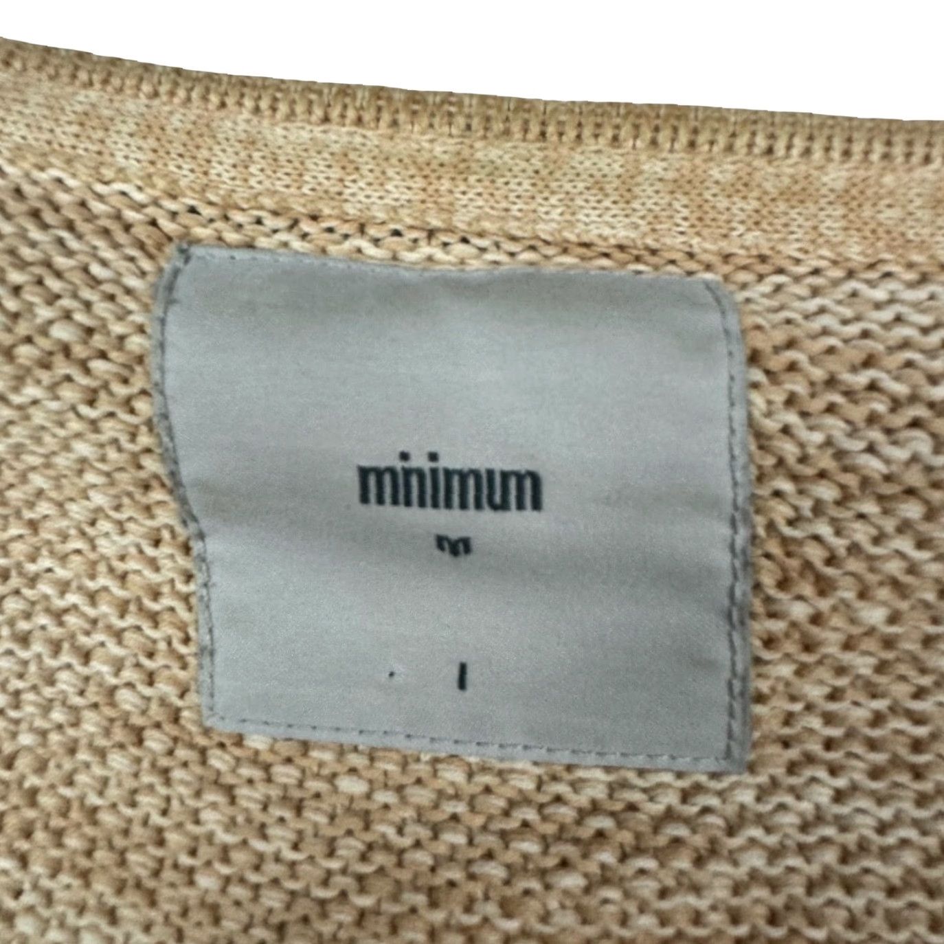Minimum Minimum Denmark Men’s Reiswood 100% Cotton L/S Pullover Sweater Tan Medium Size US M / EU 48-50 / 2 - 3 Thumbnail