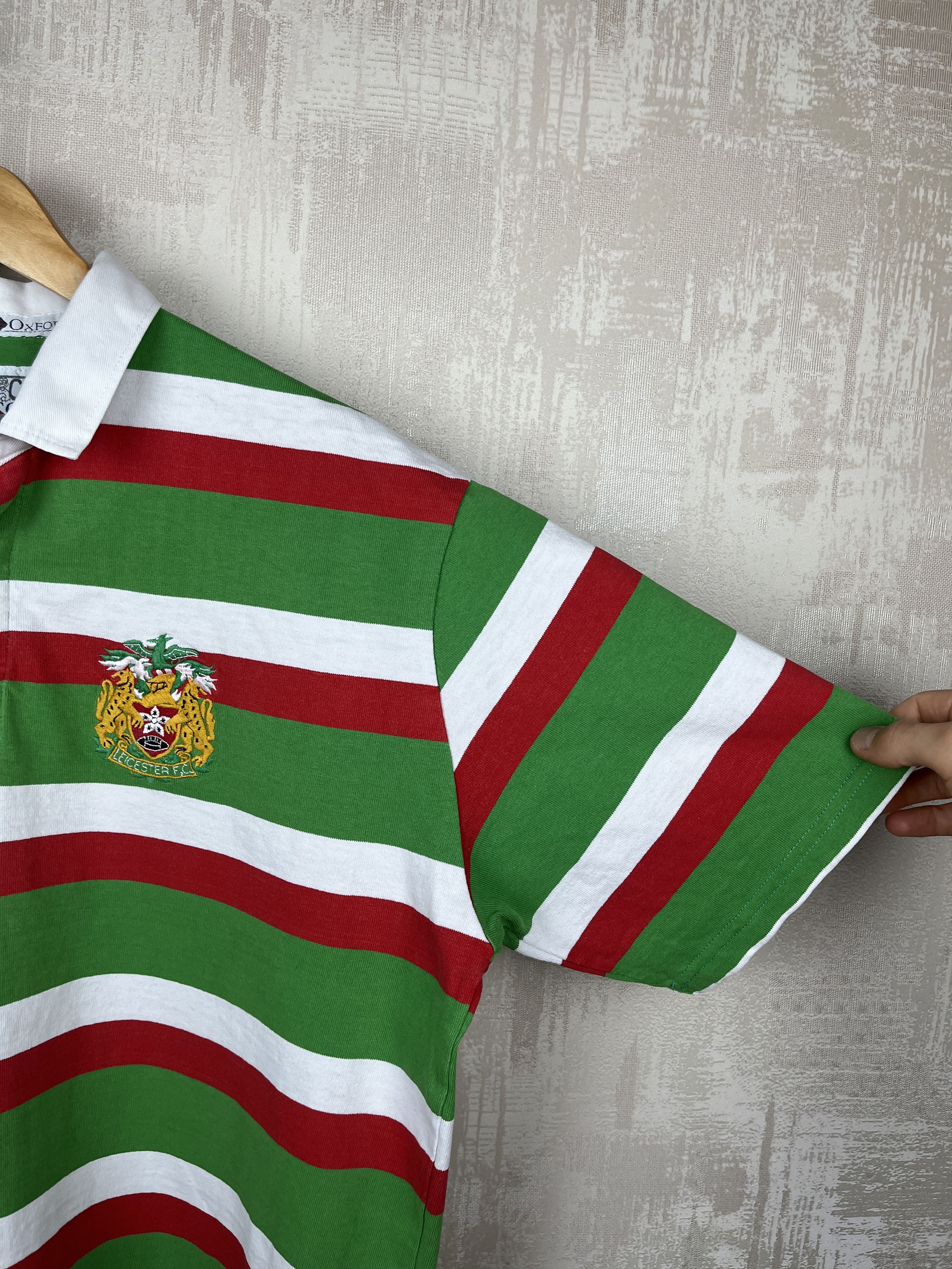Cotton Traders 90s Leicester Tigers Vintage Rugby Shirt S/S Jersey Size US XL / EU 56 / 4 - 6 Thumbnail