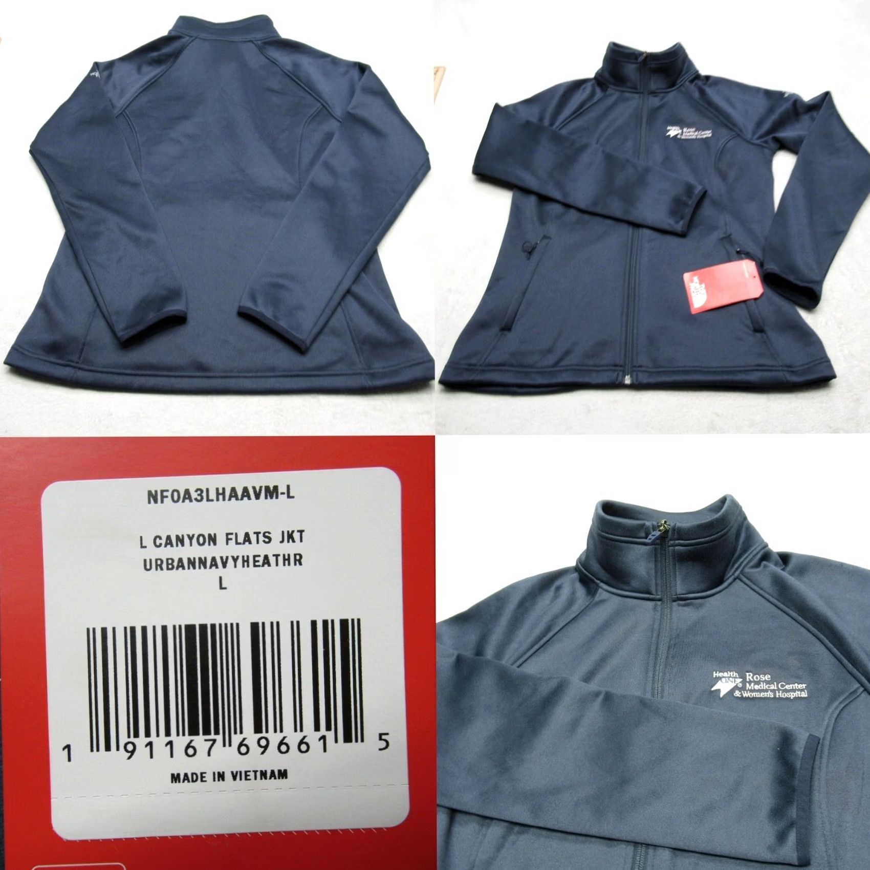 The North Face The North Face Jacket Womens Large Navy Canyon Flats Rose Medical Uniform NEW Size L / US 10 / IT 46 - 2 Thumbnail