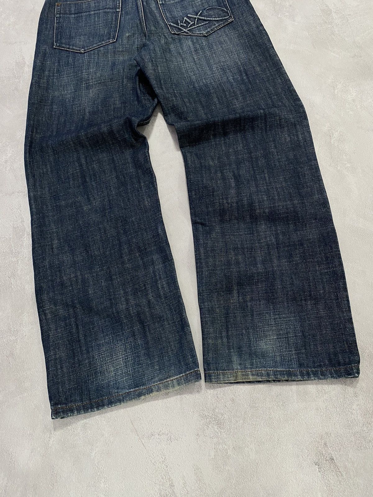 Japanese Brand × Vintage Vintage Jeans K1X Distressed flared denim japan style 36 Size US 36 / EU 52 - 6 Thumbnail