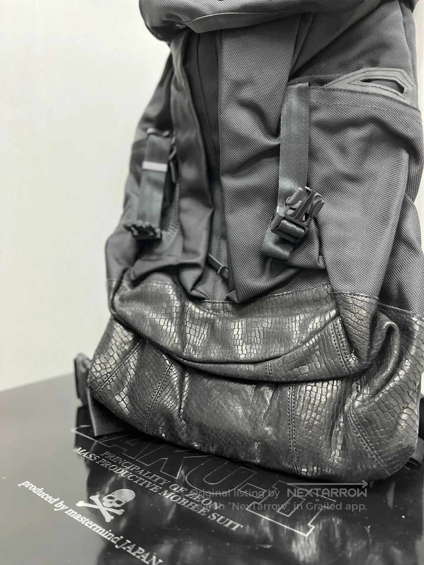 Visvim Black Backpack with Textured Accents. Size ONE SIZE - 2 Thumbnail