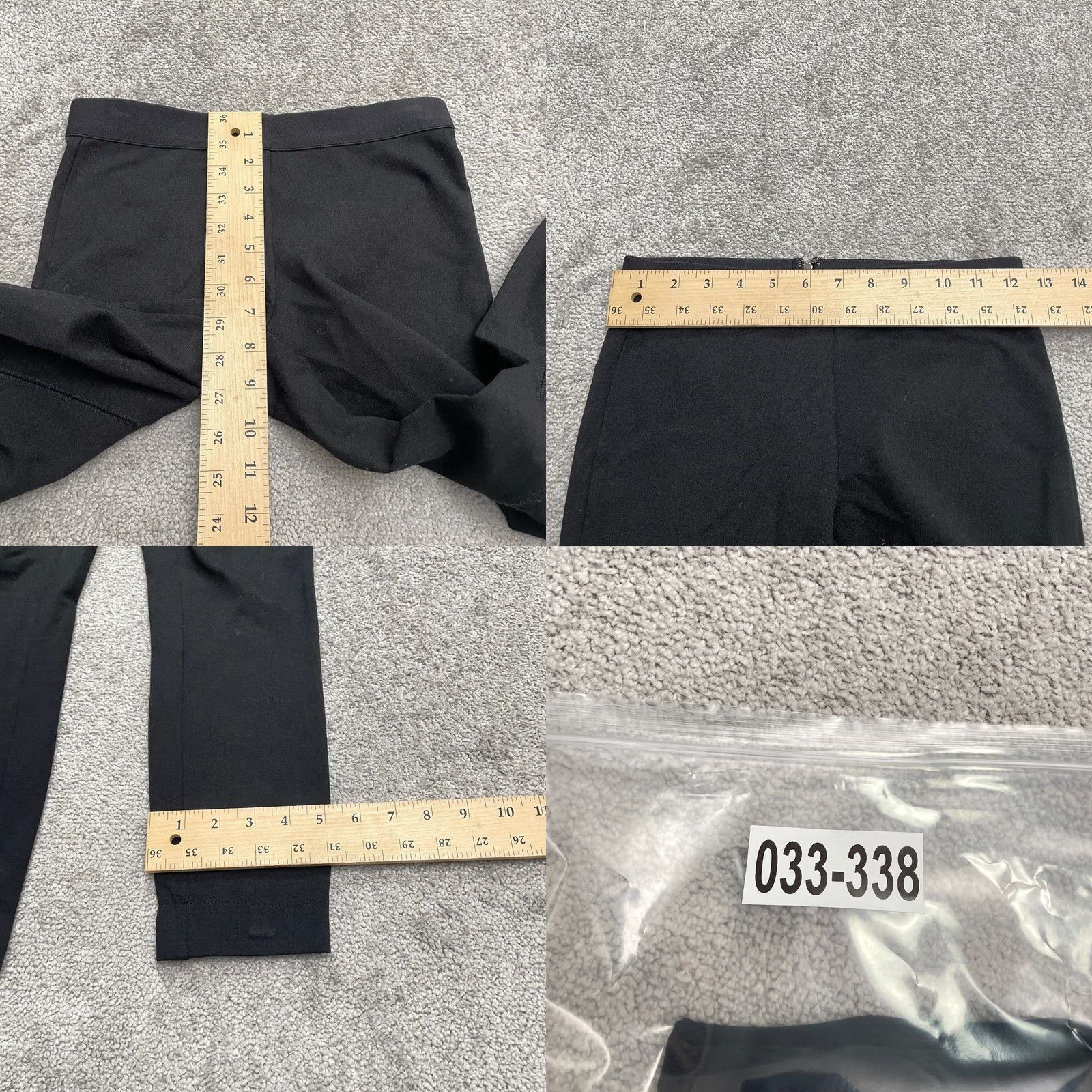 J.Crew J. Crew Pixie Pants Womens 00S Black Mid Rise Cropped Slim Stretch Knit Front Flat Front Zipper Size 24" / US 00 / IT 34 - 8 Thumbnail