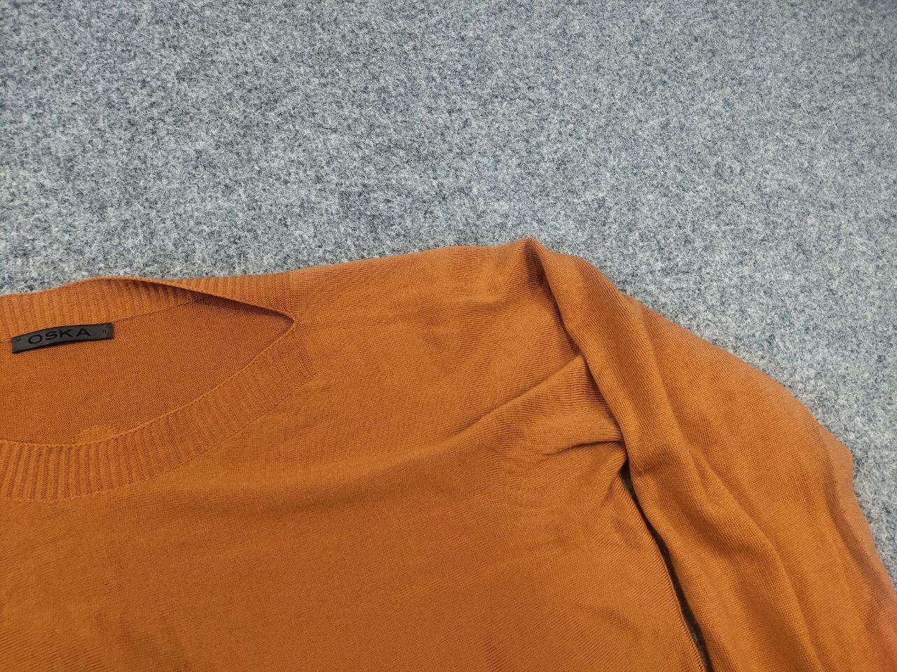 OSKA Oska German Design Light loose-fitting orange blend sweater Size M / US 6-8 / IT 42-44 - 4 Thumbnail