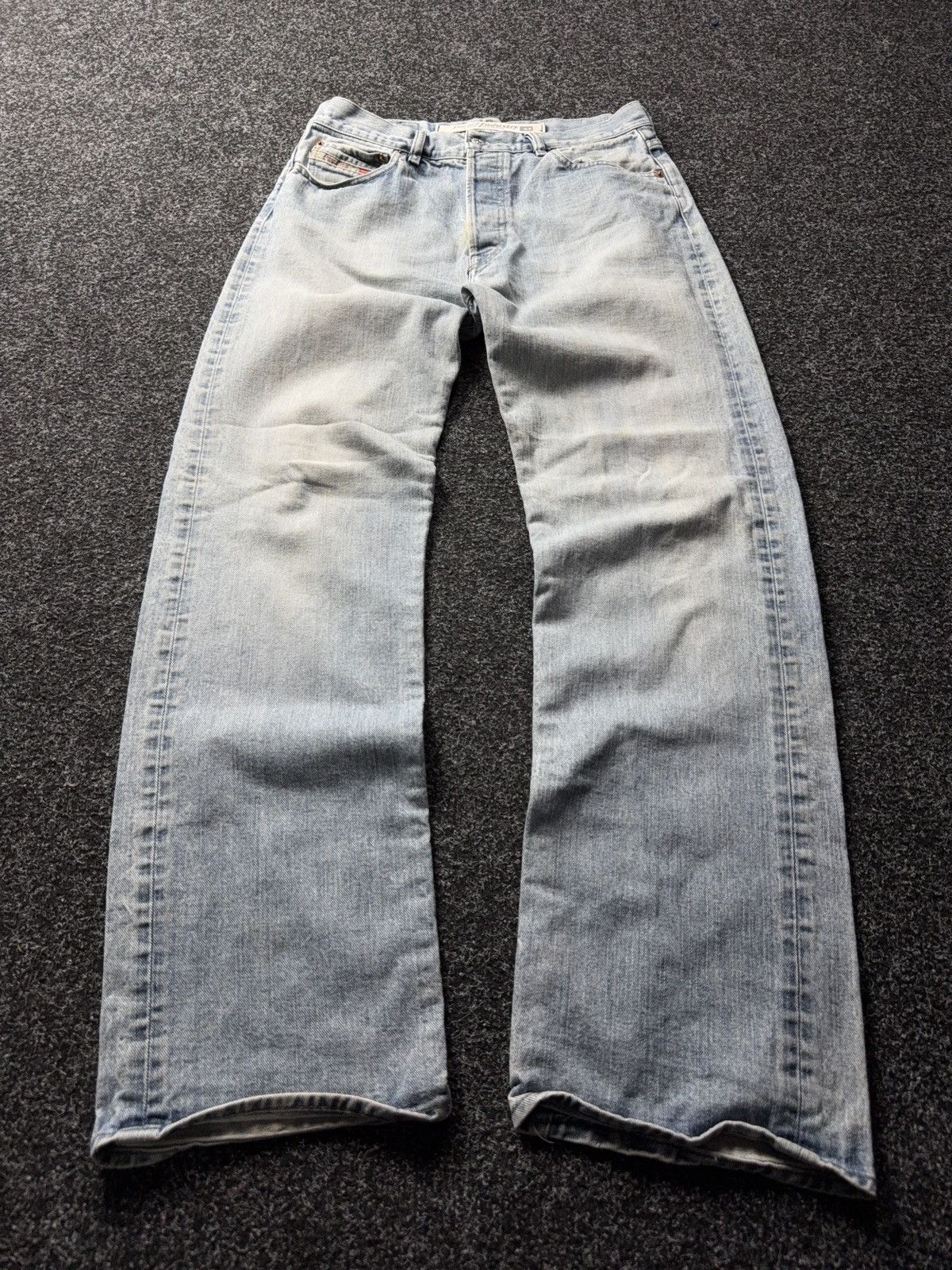 Diesel Vintage Retro Diesel Industry Jeans Made in Italy Light Wash Size US 31 - 1 Thumbnail