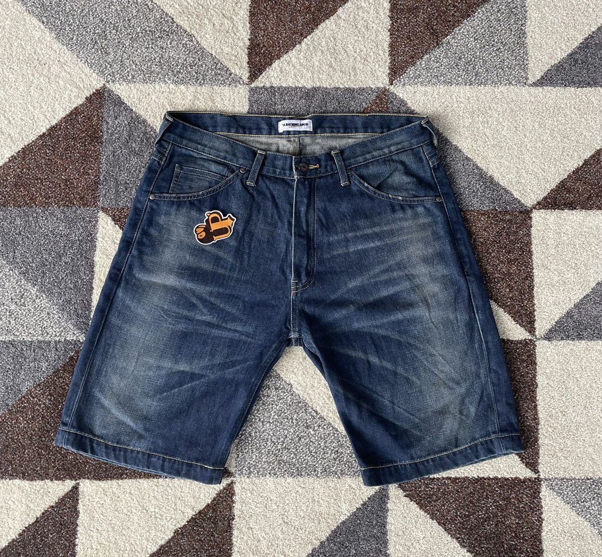 Bape Bape Ape Head Logo Denim short Size US 34 / EU 50 - 6 Thumbnail