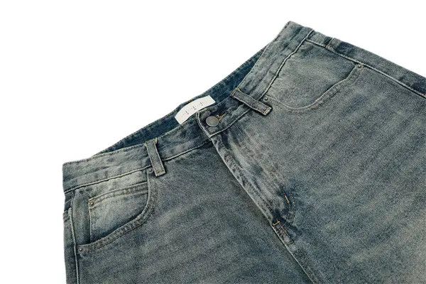 Japanese Brand VIBE American retro men's loose punk distressed washed jeans Size US 32 / EU 48 - 4 Thumbnail
