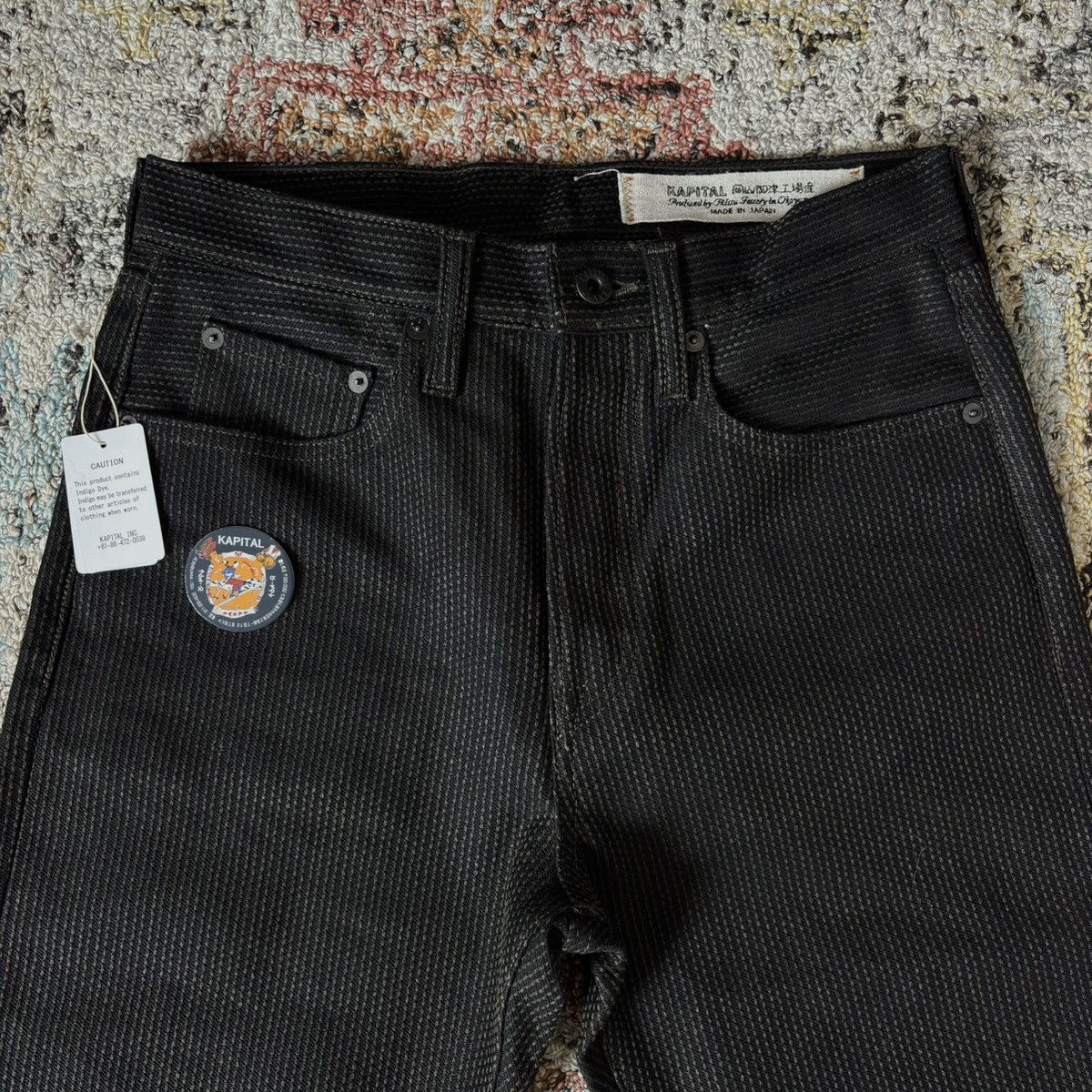 Kapital Century Denim No.9 5P MONKEY CISCO Mud dye sashiko jeans Size US 30 / EU 46 - 2 Thumbnail
