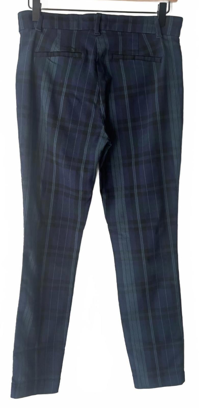 Gap GAP Signature Skinny Ankle Pants - Blue and Green Plaid Size 26" / US 2 / IT 38 - 4 Thumbnail