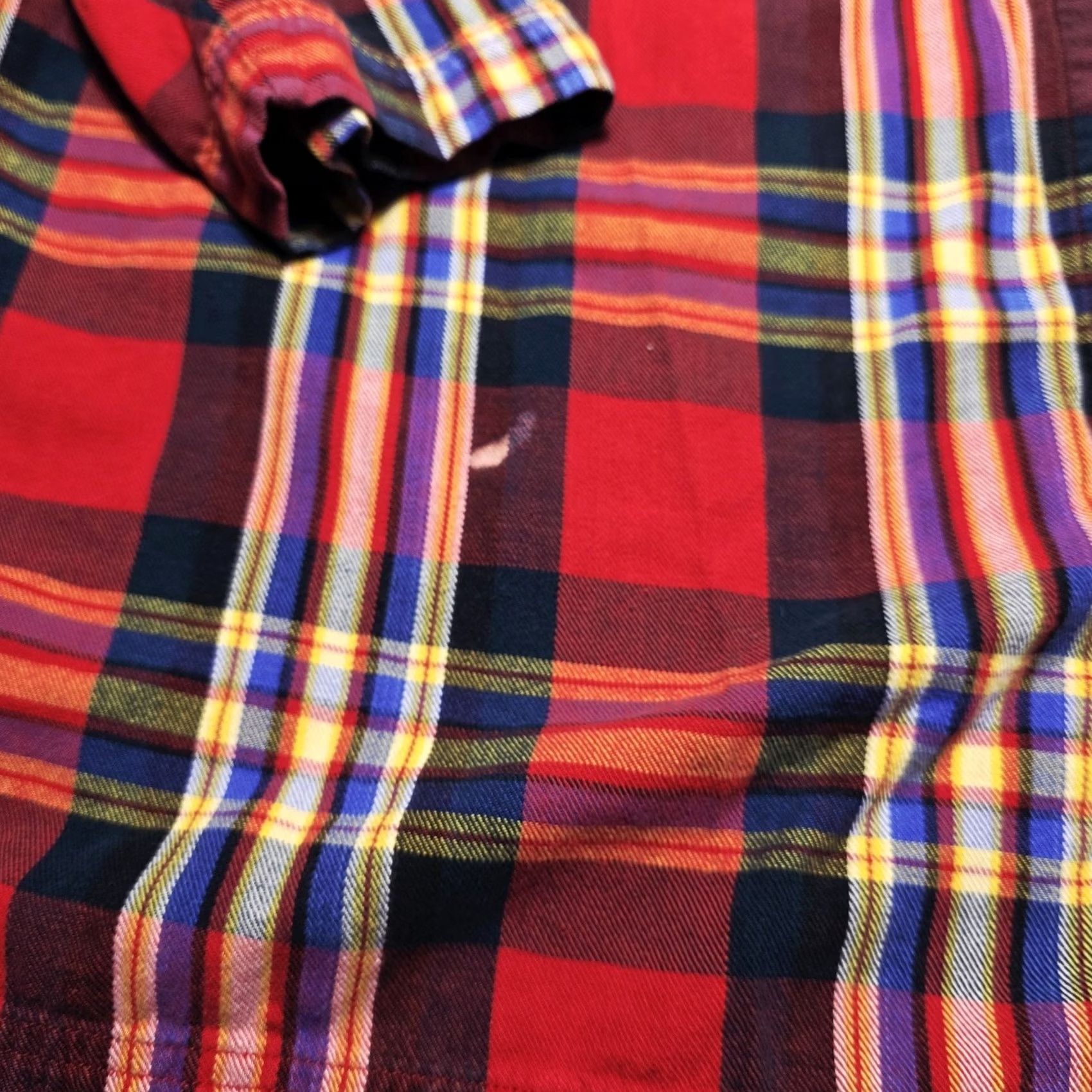 Disney Disney Top Women’s L/XL Red Plaid Mickey Mouse Sleep Wear VTG Buttons Knit Cotton 3/4 Sleeve Collared Shirt Pajama Nightwear Nightwear Disney Store Size XL / US 12-14 / IT 48-50 - 5 Thumbnail