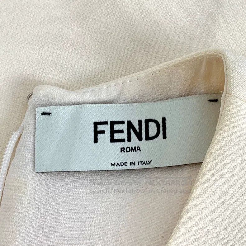 Fendi Fendi Beige Belt Merino Wool Round Neck Sleeveless Dress Size XS / US 0-2 / IT 36-38 - 7 Thumbnail