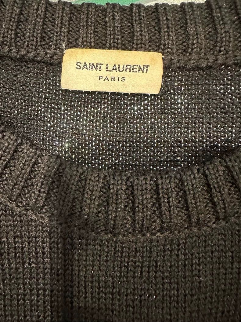 Saint Laurent Paris Saint Laurent Black Dinosaur Sweater 2504-Nextarrow Size US XS / EU 42 / 0 - 4 Thumbnail