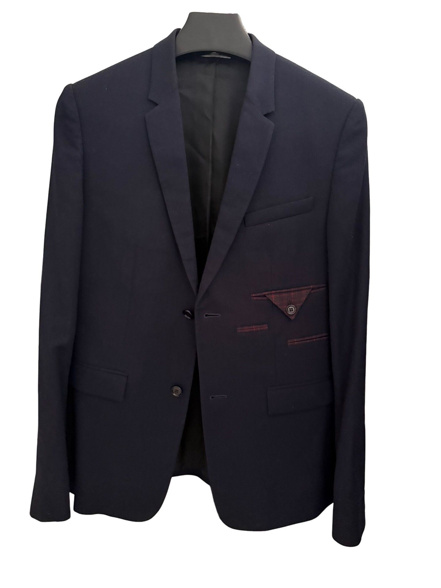 Dior Dior Wool Two-Piece Suit Navy Blue 36R Size 36R - 1 Thumbnail