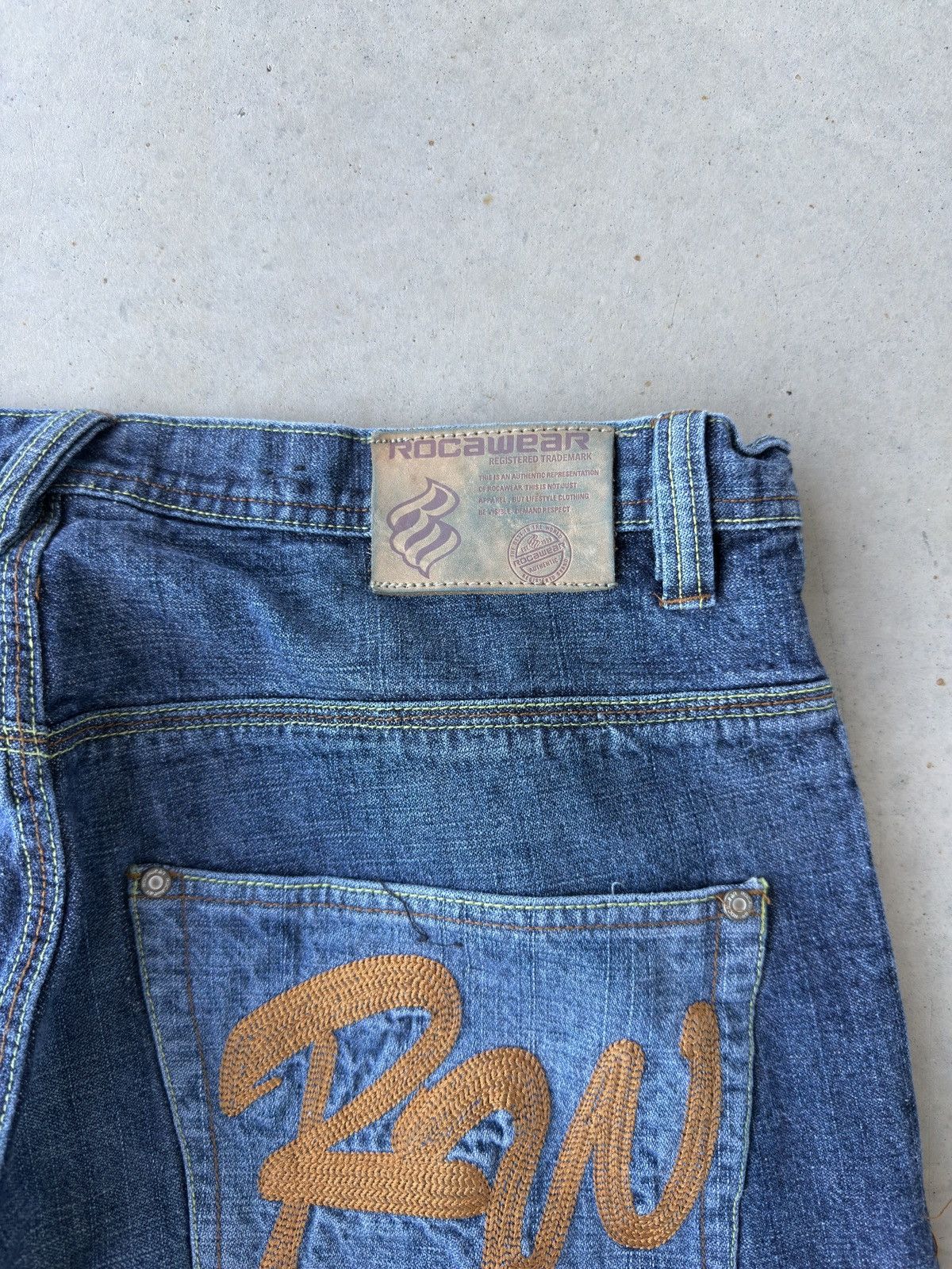 Rocawear Vintage Y2K Rocawear Embroidered Baggy Denim Jeans Size US 38 / EU 54 - 6 Thumbnail