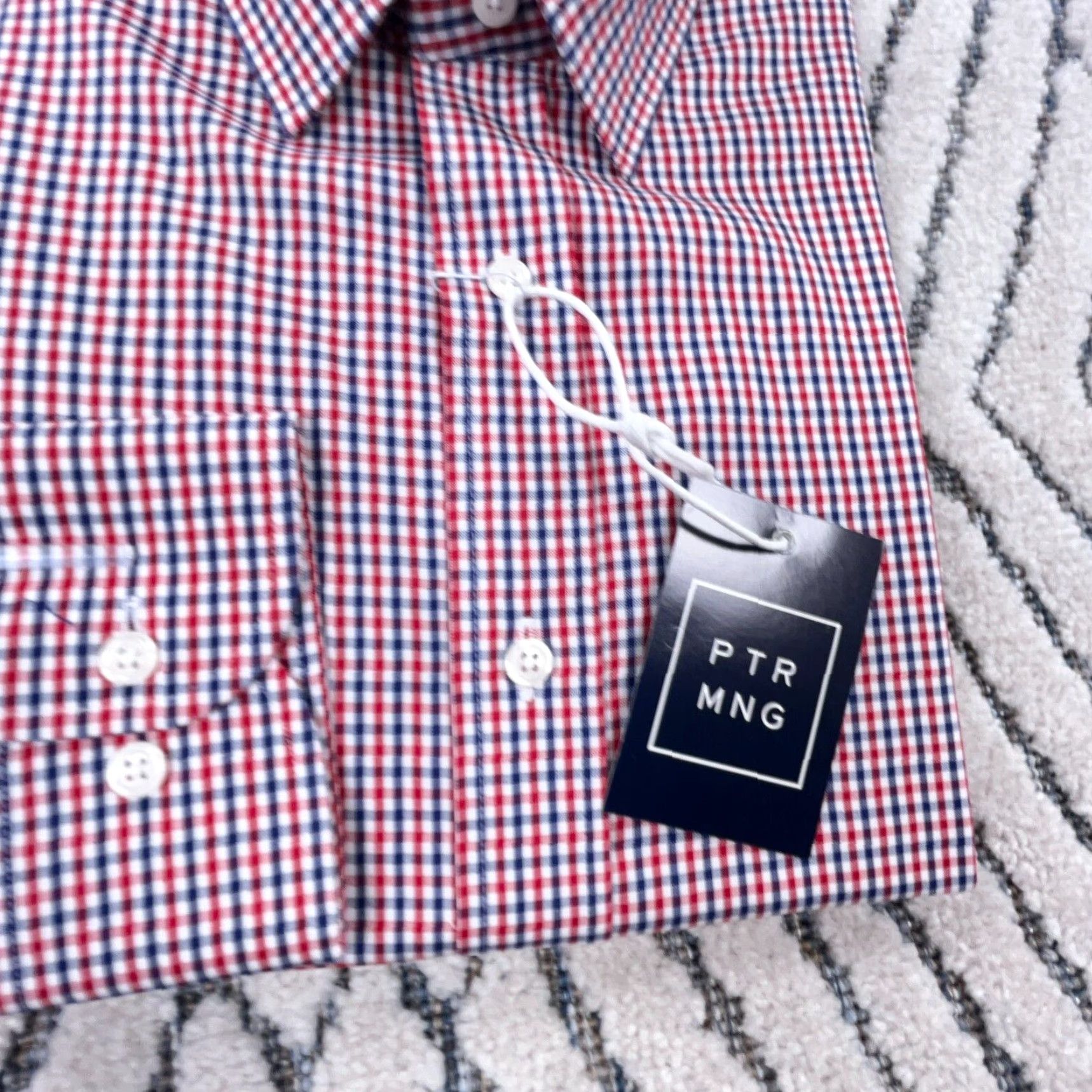 Vintage Peter Manning Button-Up Shirt Men Size 4 Red Plaid Casual Long Sleeve Modern Size US S / EU 44-46 / 1 - 4 Thumbnail