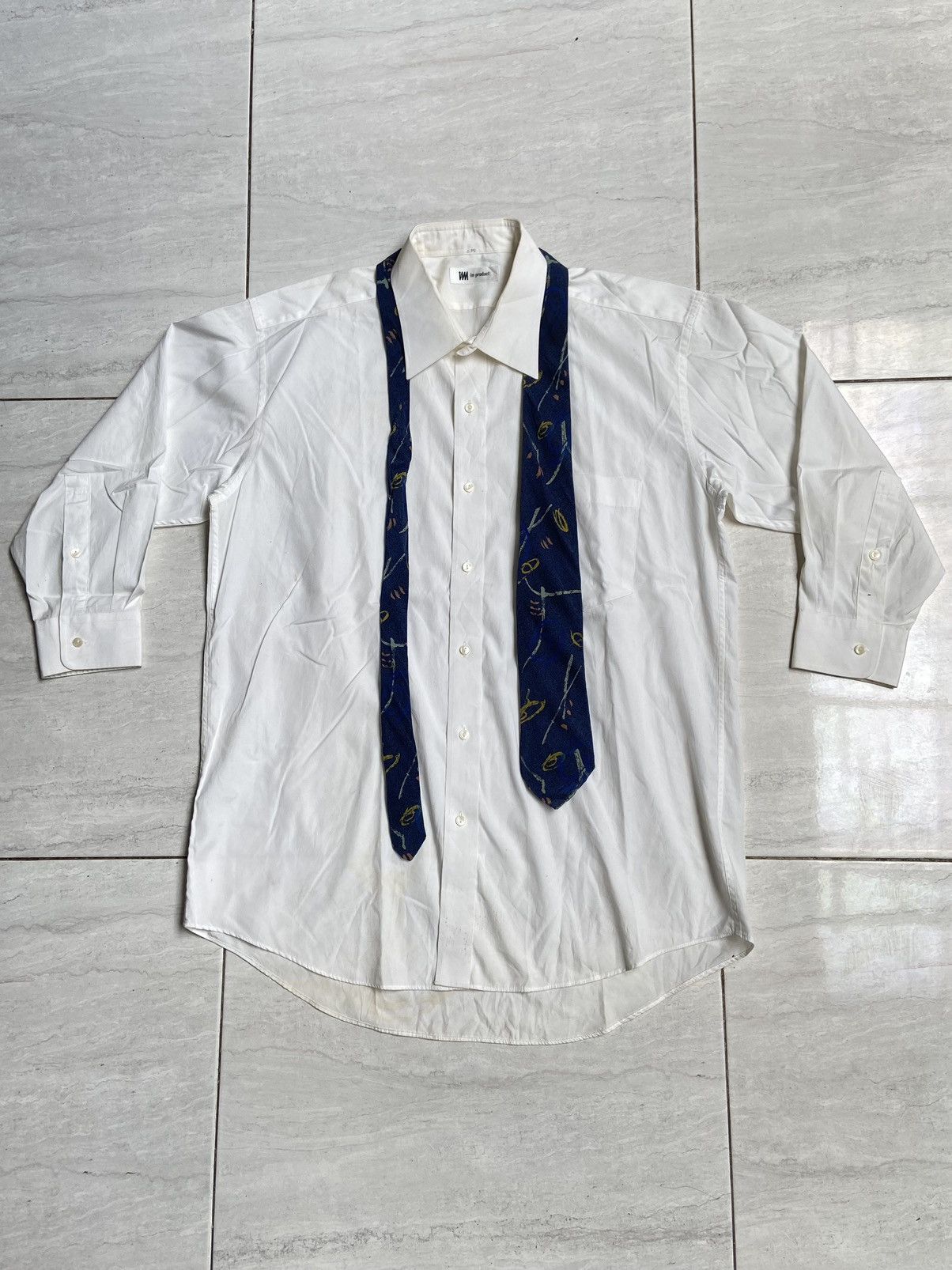 Issey Miyake Issey Miyake IM Product White 3/4 Sleeve Shirt Tie Size US L / EU 52-54 / 3 - 6 Thumbnail