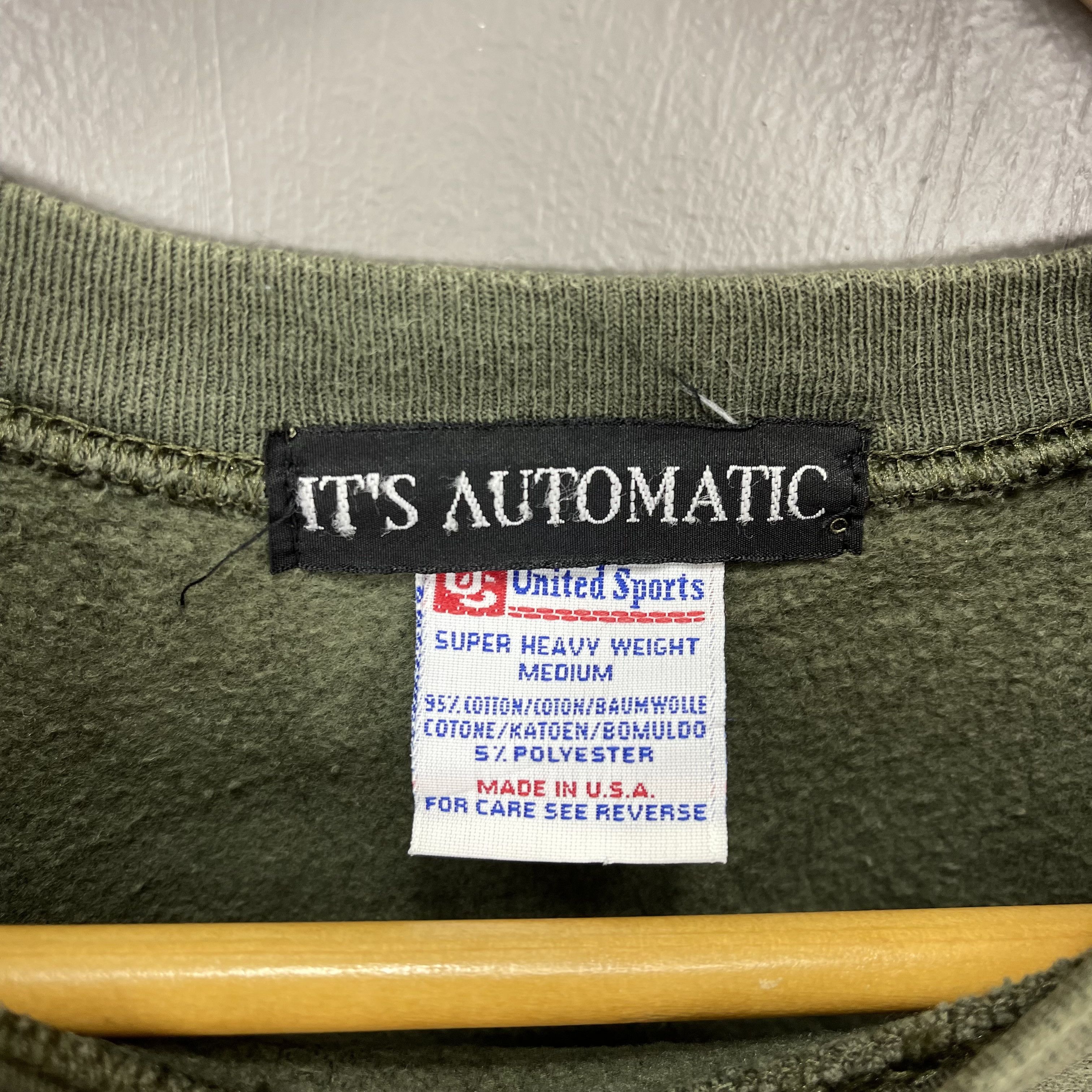 Vintage Vintage IT'S AUTOMATIC by UNITED SPORTS Sweatshirt #2057/15 Size US M / EU 48-50 / 2 - 8 Thumbnail
