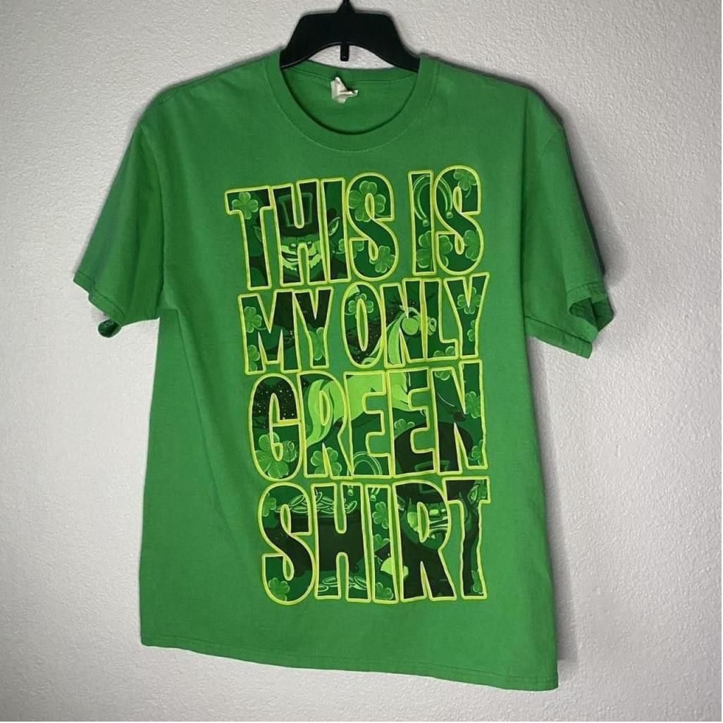 Fruit Of The Loom Vintage fruit of the loom shirt “this is my only green shirt Size US L / EU 52-54 / 3 - 1 Thumbnail