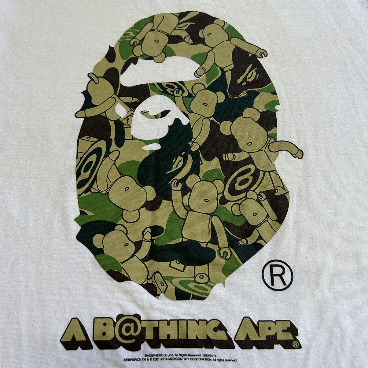 Bape A Bathing Ape X BearBrick Collab Tee Size US M / EU 48-50 / 2 - 2 Thumbnail