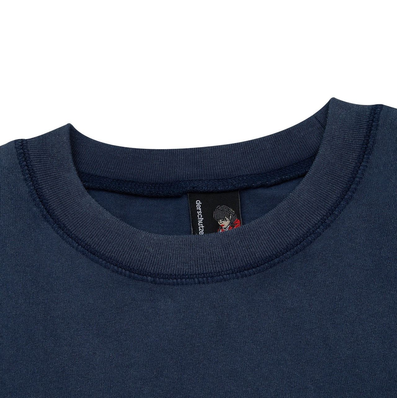 Derschutze BORO SASHiKO BOXY HEAVYWEiGHT TEE PATCHWORK MiDNiGHT BLUE Size US XL / EU 56 / 4 - 15 Thumbnail