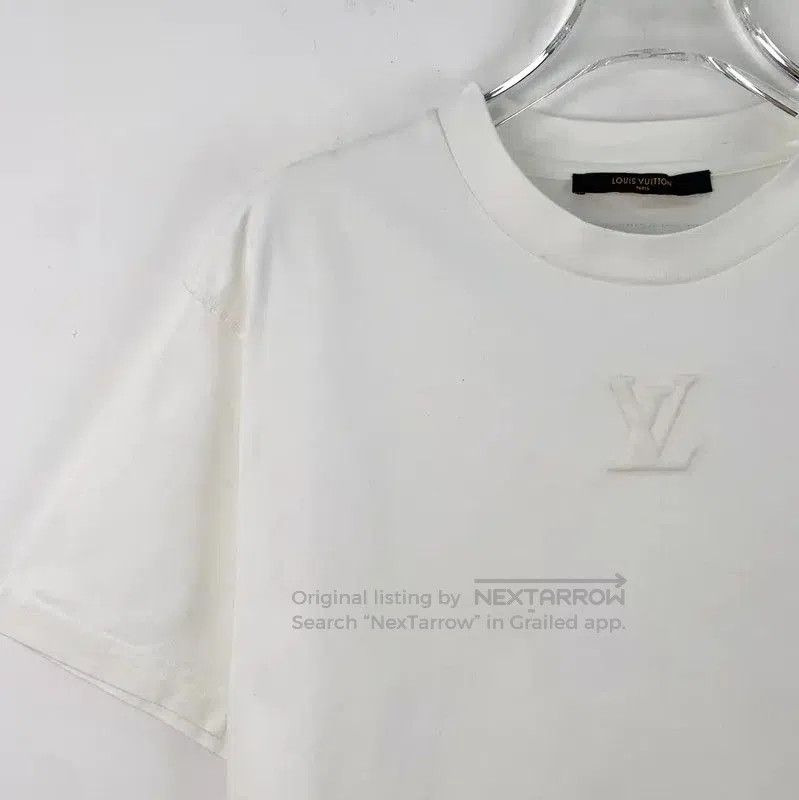 Louis Vuitton Louis Vuitton White Cotton T-Shirt for Men . Size US S / EU 44-46 / 1 - 2 Thumbnail