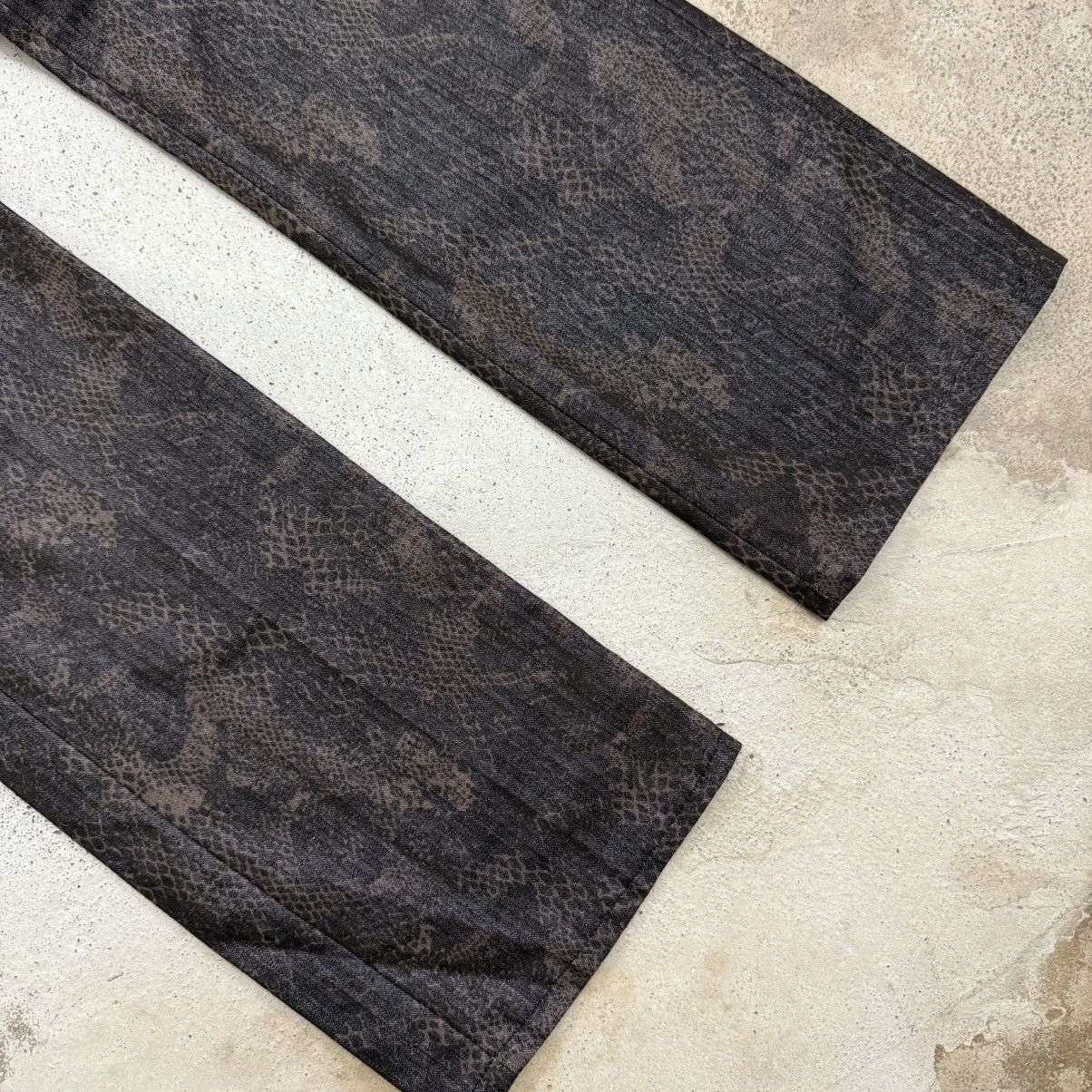 semanticdesign Wide Flare Y2K Semantic Design Snakeskin Tornado Style Pants Size US 30 / EU 46 - 5 Thumbnail