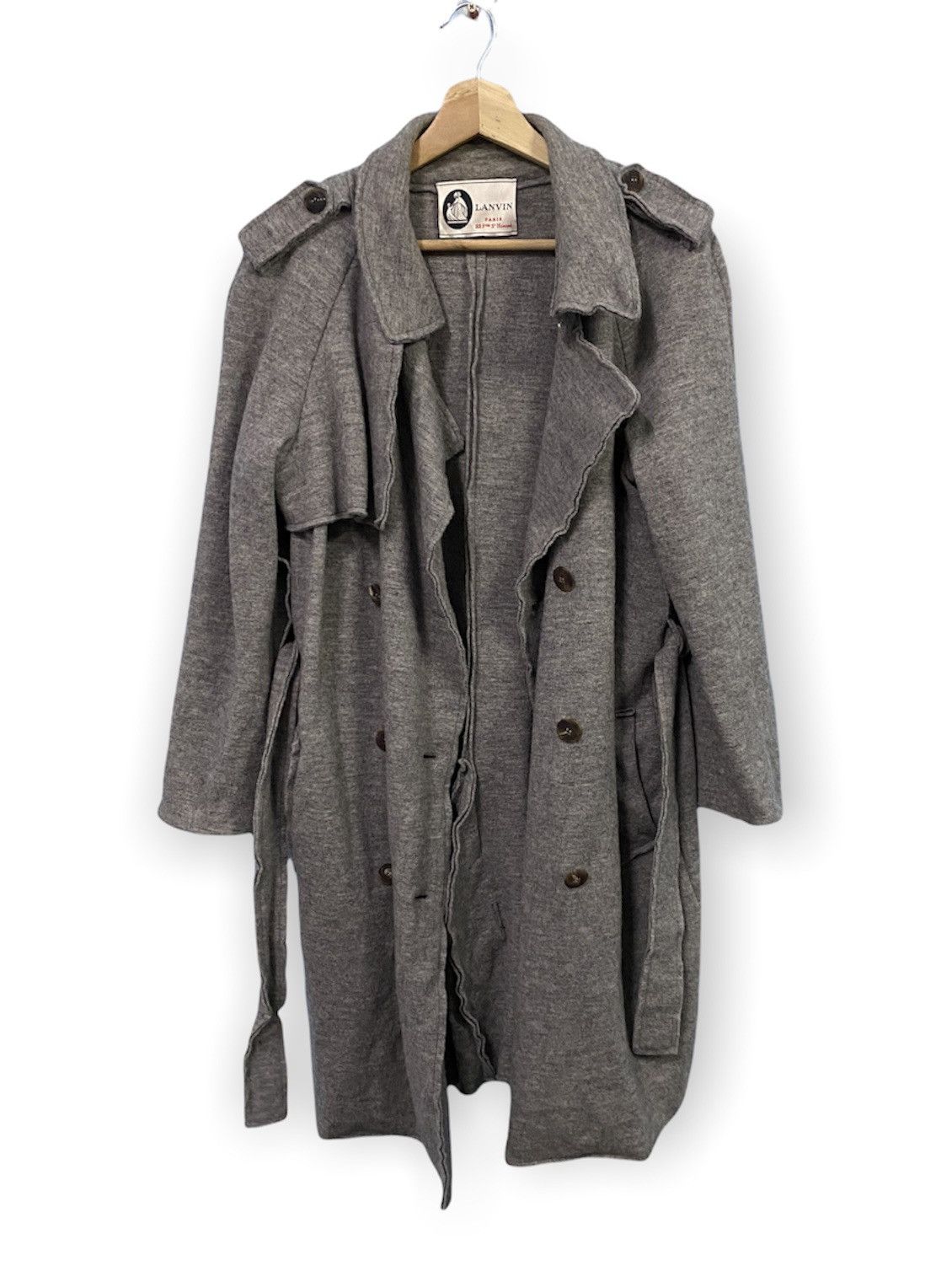 Lanvin LANVIN Defomation Double Lining Trench Coat Size US M / EU 48-50 / 2 - 2 Thumbnail