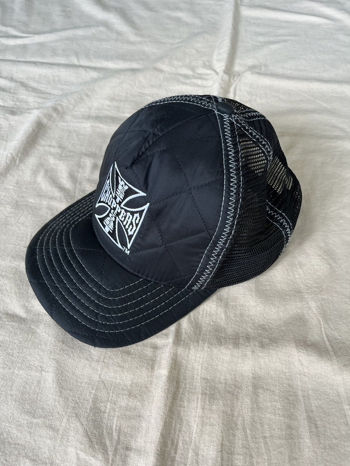 West Coast Choppers West Coast Choppers Quilted Trucker Hat Cap Size ONE SIZE - 9 Thumbnail